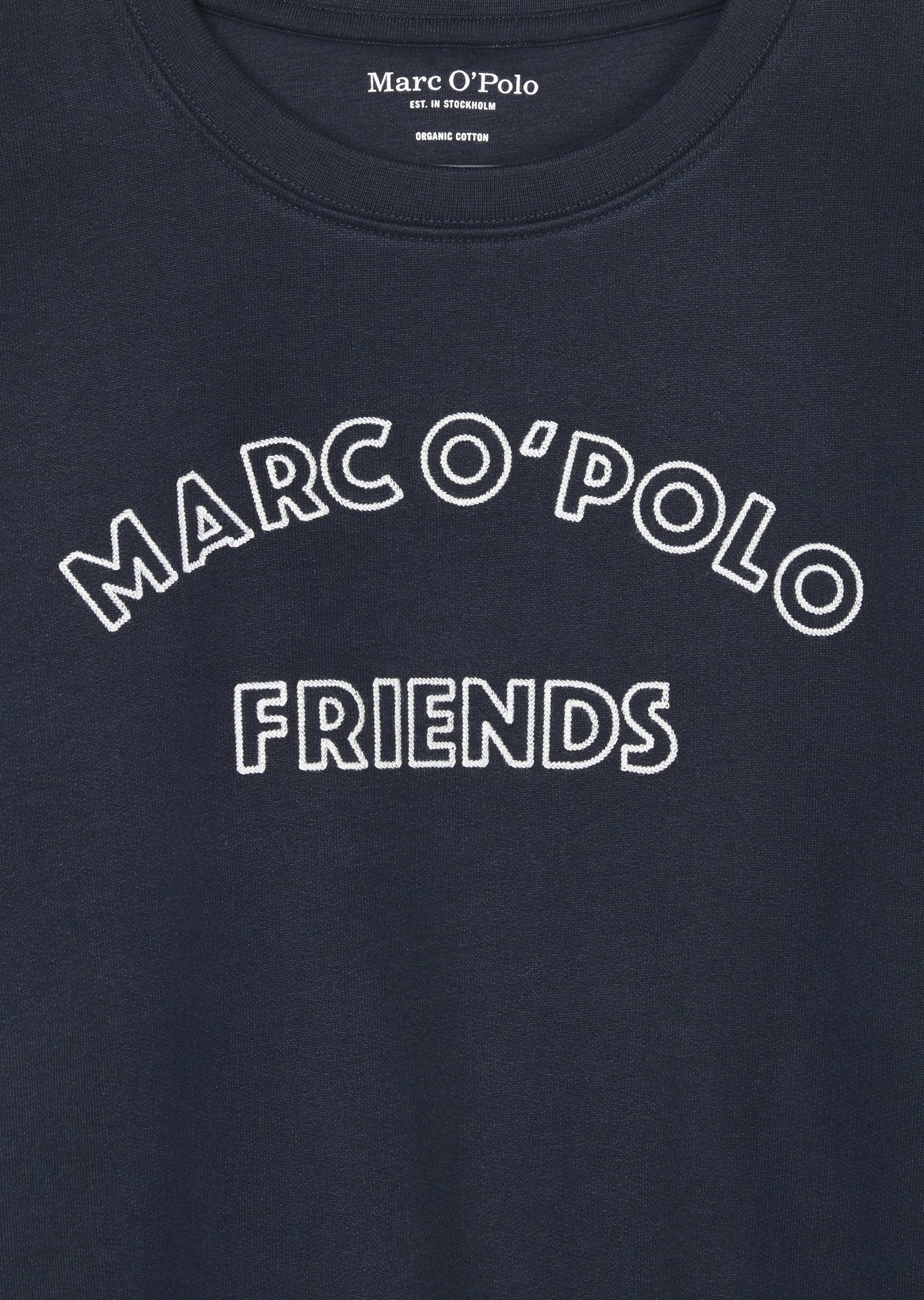 Marc O'Polo Sweatshirt weicher blau mit Innenseite