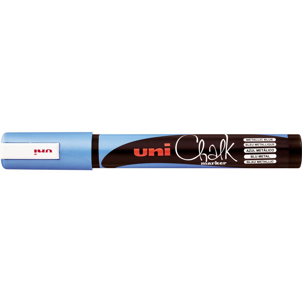 Mitsubishi Marker uni-ball Kreidemarker Chalk marker PWE5M, blau metallic