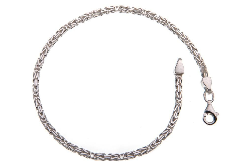 Silberarmband Königskette Armband 2,2mm - 925 Silber, Länge wählbar von 16-25cm