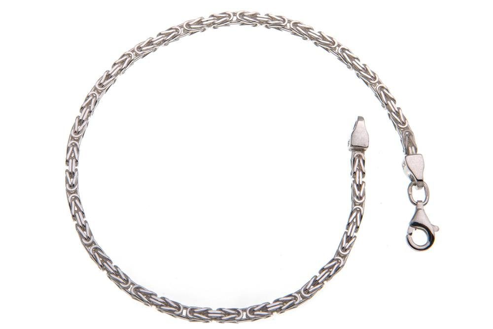 - 925 Silberkettenstore Länge 16-25cm von wählbar Silber, Armband Silberarmband 2,2mm Königskette