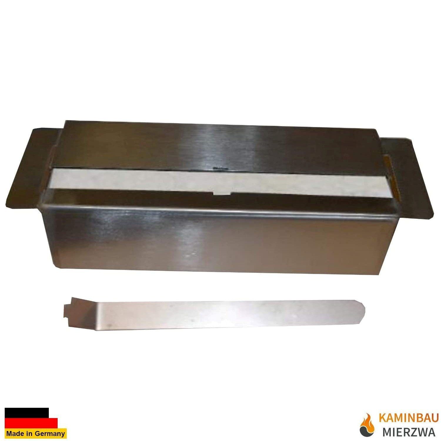 Kaminbau Mierzwa Echtfeuer-Dekokamin Regulierbarer 1 Liter Bio-Ethanol & Brenngel Brenner Edelstahl, Gelkamin, Ethanolkamin, Brennerbox, Lange Brenndauer