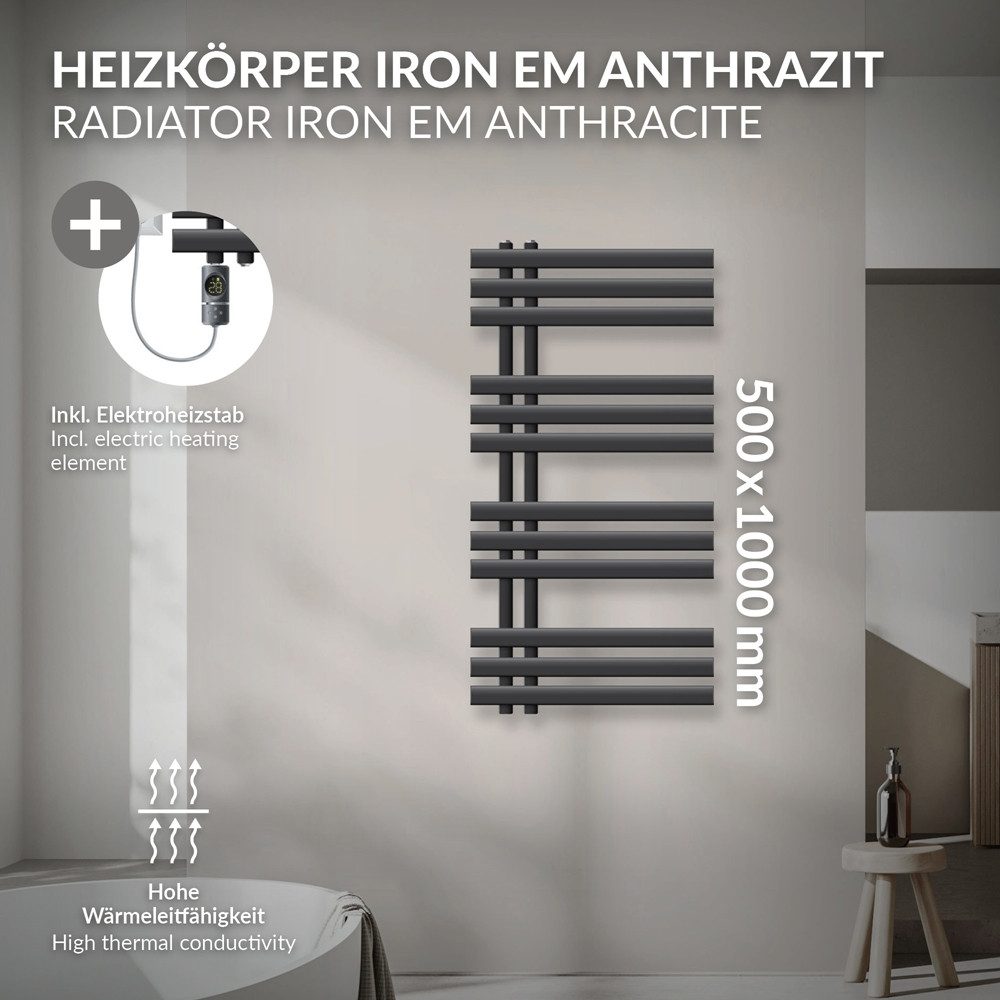 LuxeBath Badheizkörper Iron EM Heizkörper Handtuchtrockner günstig online kaufen