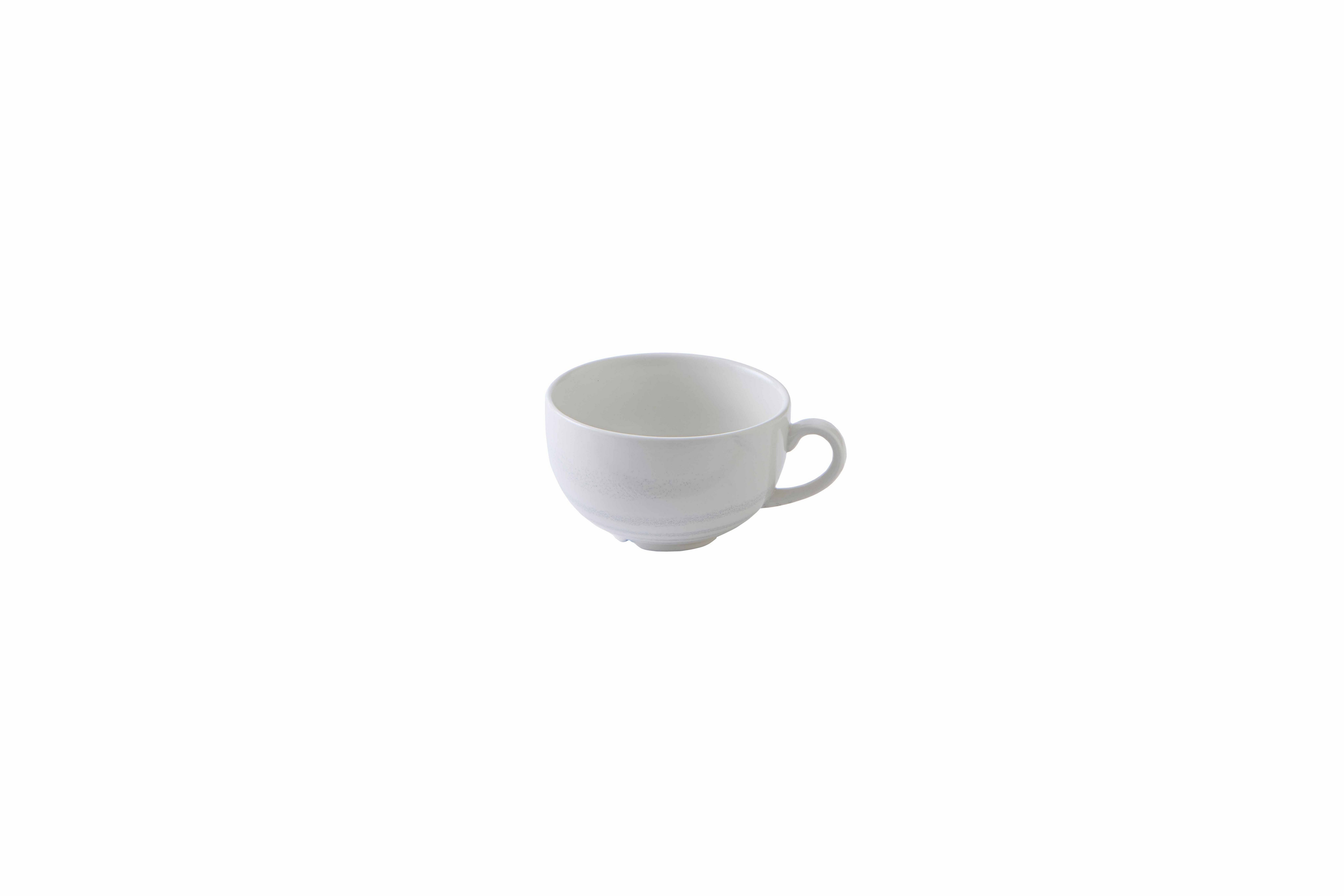 Dudson Tasse Dudson Cappuccino Tasse 34Cl, rund, weiß, 12 Stück, Feinstes Porzellan