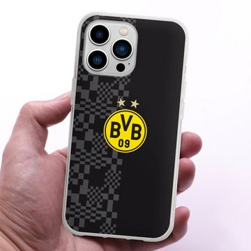 DeinDesign Handyhülle Borussia Dortmund BVB Trikot BVB Away Trikot 22/23, Apple iPhone 13 Pro Silikon Hülle Bumper Case Handy Schutzhülle