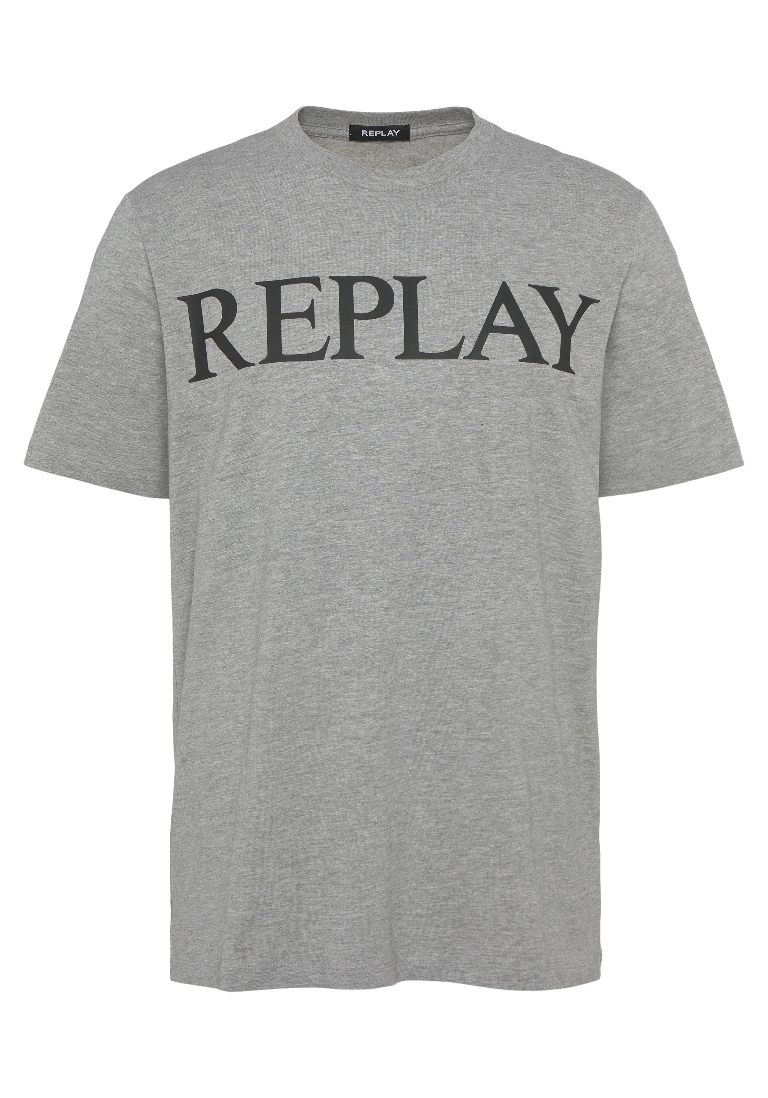 Replay T-Shirt light grey melange