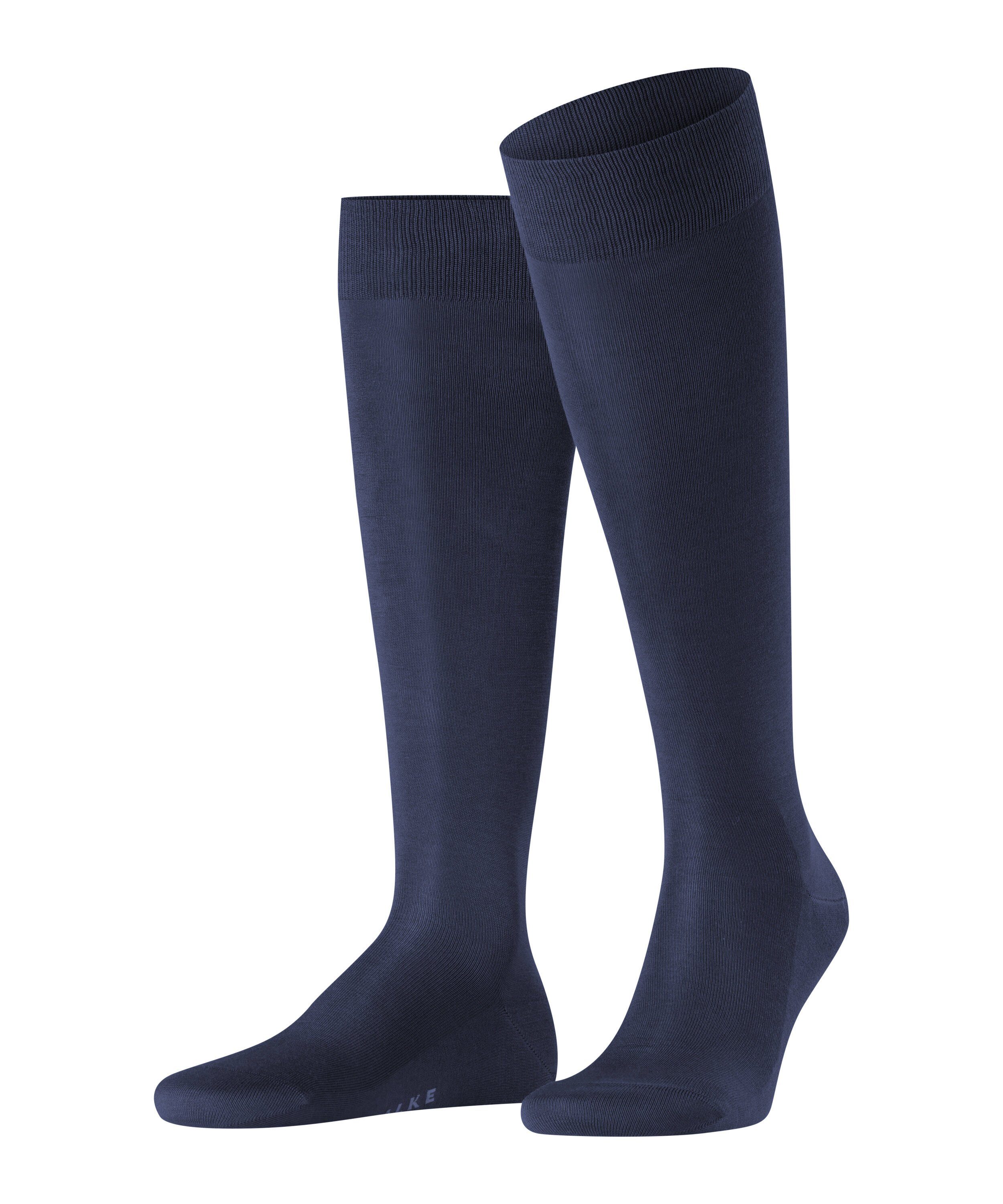 FALKE Kniestrümpfe Tiago (1-Paar) mit leichtem Glanz dark navy (6375)