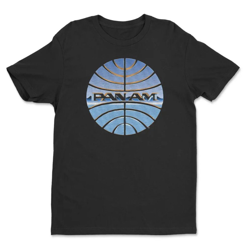 PAN AM T-Shirt Chromed Globe Logo T-Shirt
