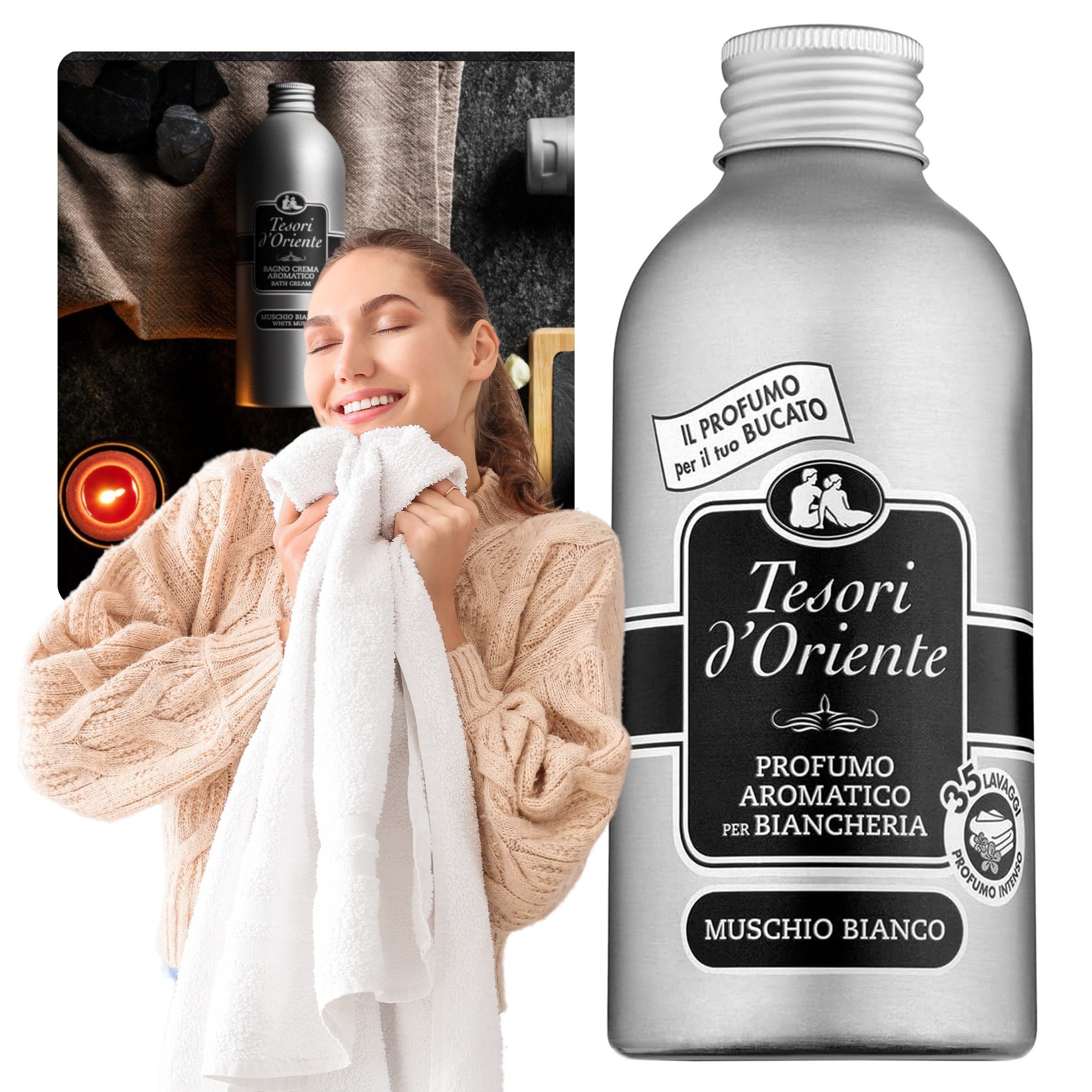 Tesori d´Oriente Wäscheparfüm Tesori d'Oriente Muschio Bianco Wäscheparfüm 250 ml (1-St)