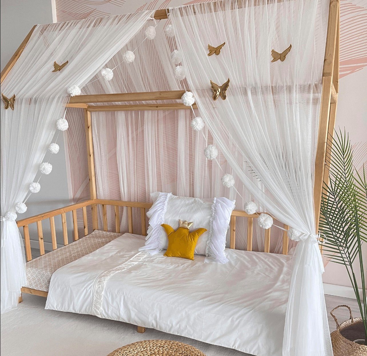 Baby Fancyroom Betthimmel Betthimmel Tüll Hausbett günstig online kaufen