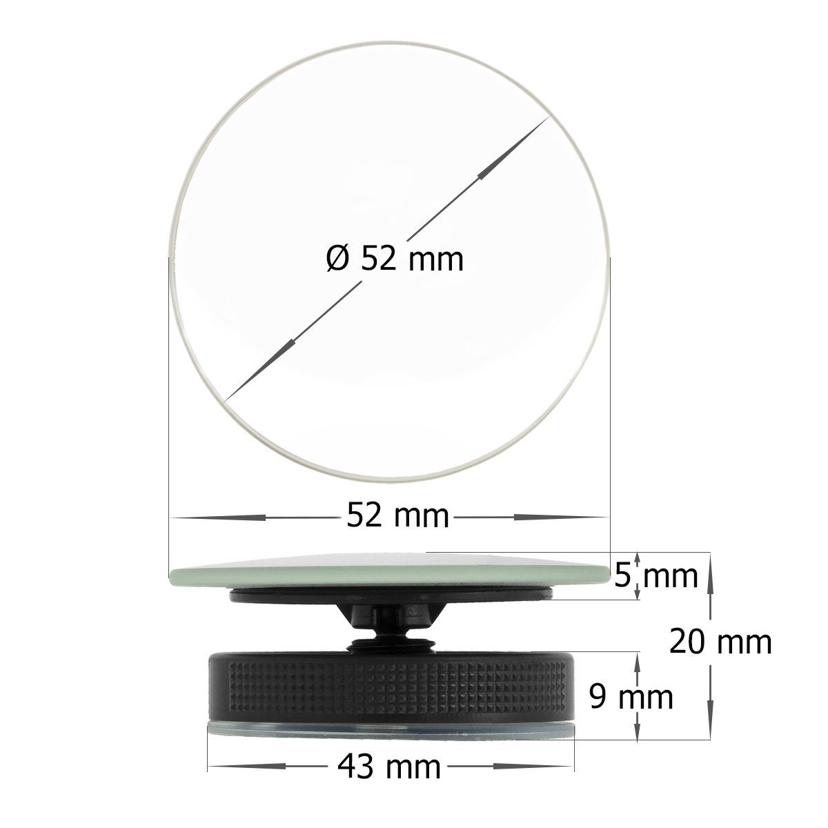 Spurtar Auto Toter Winkelspiegel (2Stk) Auto Totwinkel Spiegel, Rahmenlos  Rund 360° Verstellbar HD Konvex Spiegel Mini Selbstklebend  Weitwinkelspiegel, Blind Spot Mirrow : : Auto & Motorrad