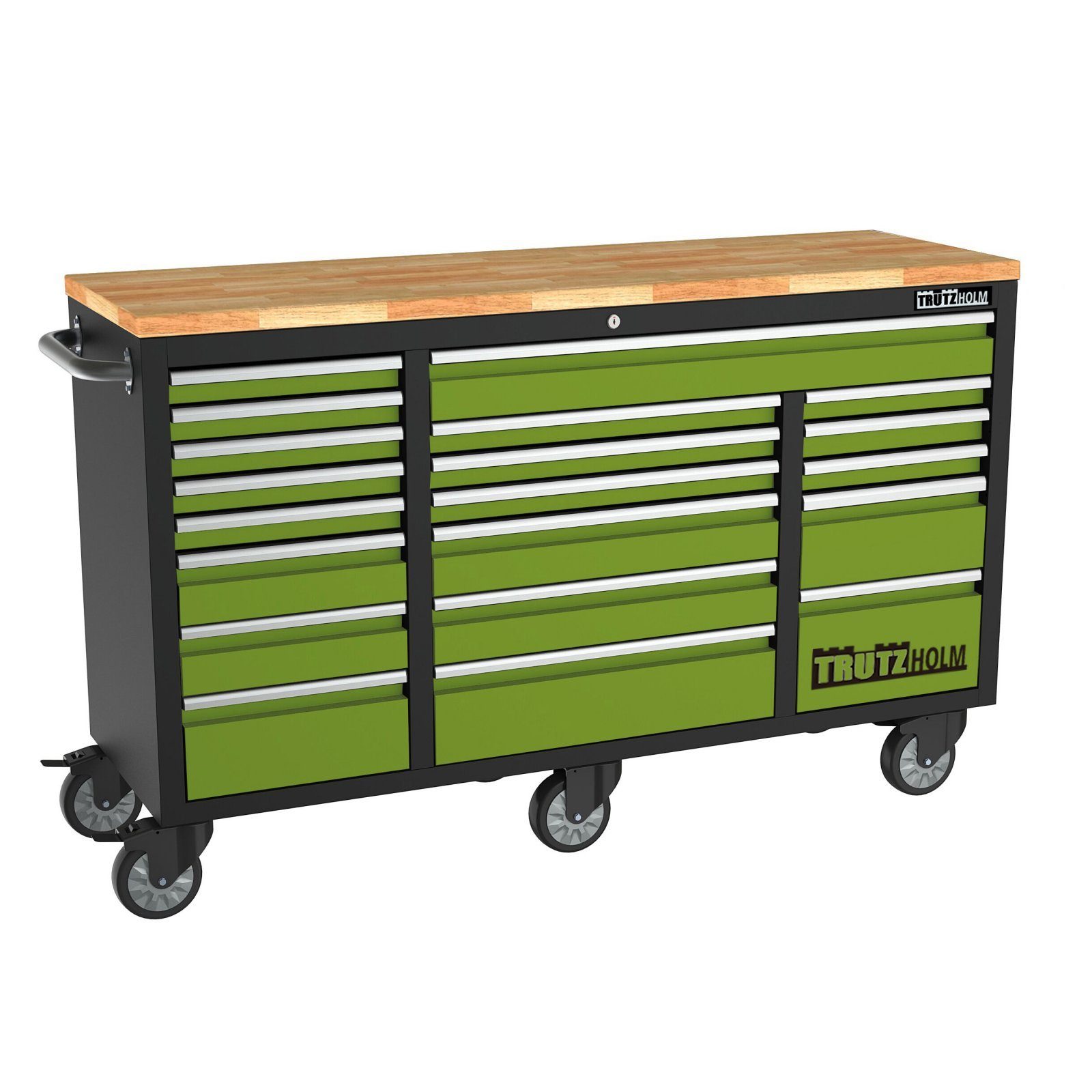 TRUTZHOLM Werkstattwagen Deluxe XXL 20 Schubladen inkl. 4 Schubladen 135 tlg. bestückt, DELUXE mit 20 Schubladen, max. Traglast:750 kg, 135-tlg. Werkzeugset, (Set, 135-tlg), 4 Schubladen bestückt