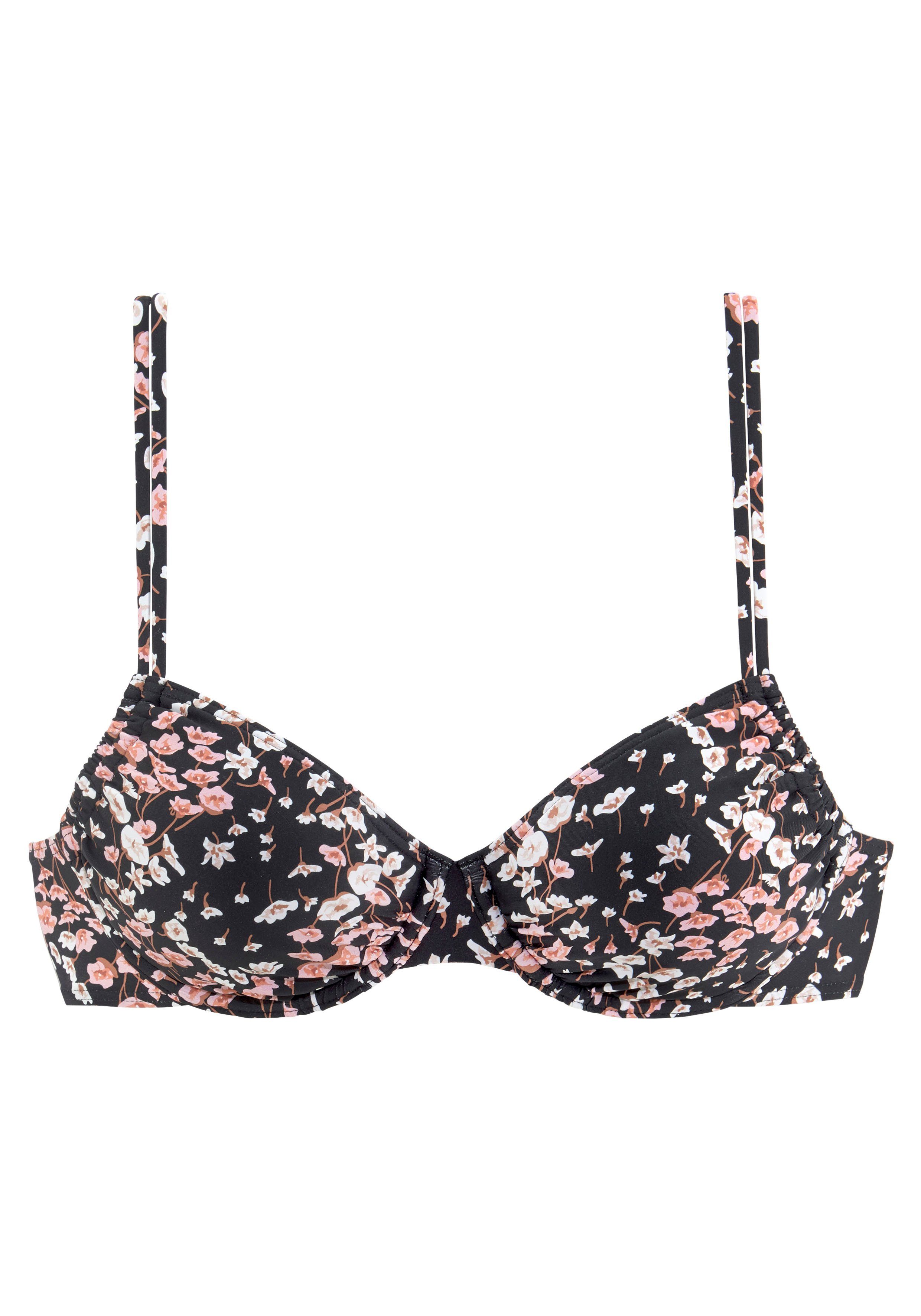 LASCANA Bügel-Bikini-Top Blair, mit floralem Design günstig online kaufen