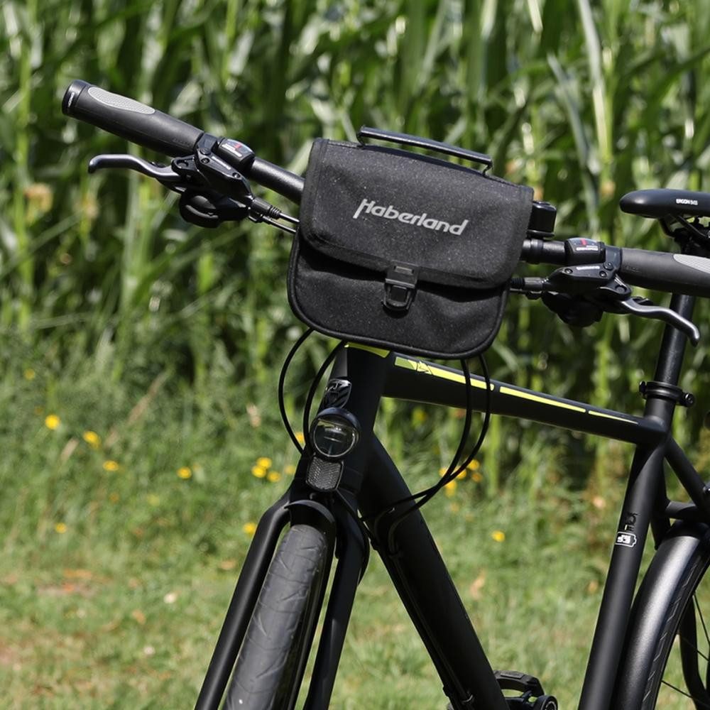 Haberland Fahrradtasche Haberland Lenkertasche 2l Einsteiger schwarz - kompakte Fahrrad-Lenker