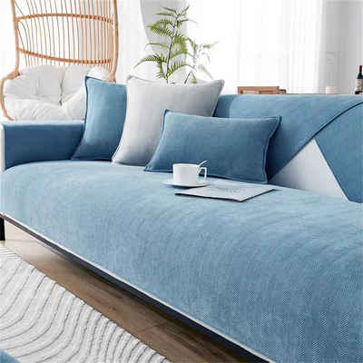 Sofaläufer Kissen Couchbezug für L-förmige Sofa Chaiselongue Samtkissen, AFAZ New Trading UG