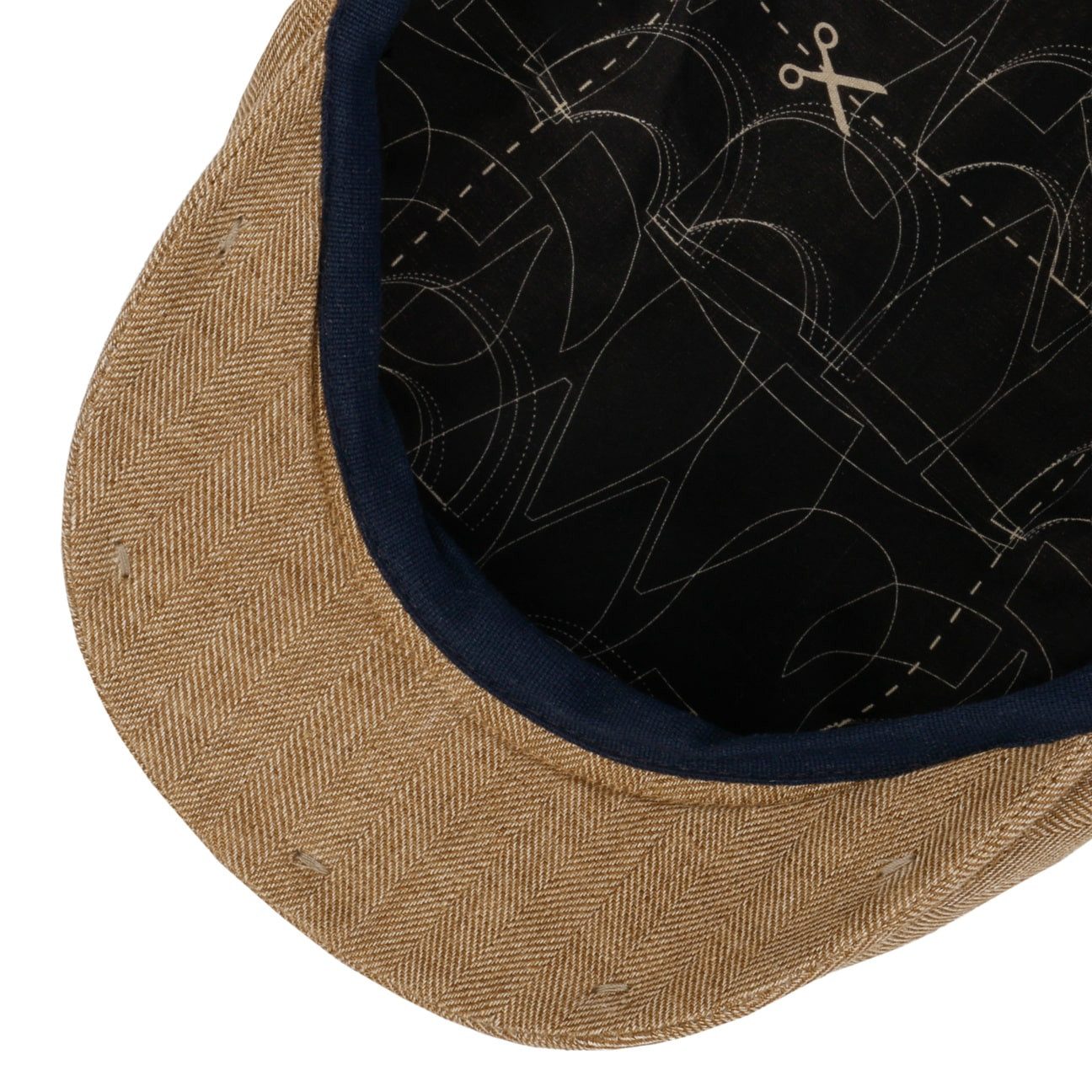 Balmoral Flat Cap (1-St) Schirmmütze mit Schirm, Made in the EU