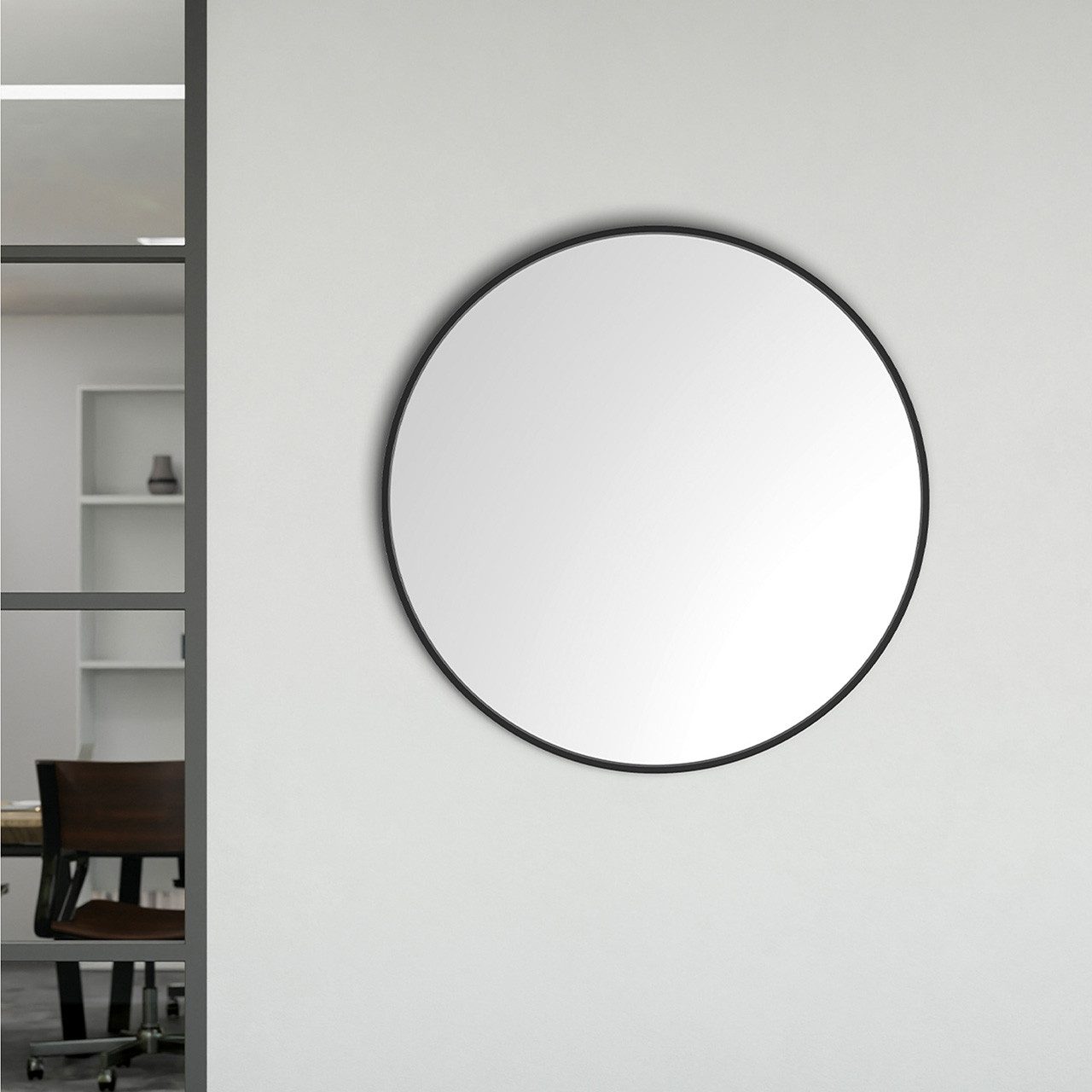 ArtUniverse Wandspiegel Rund I Gerahmt 80 cm (1-St)