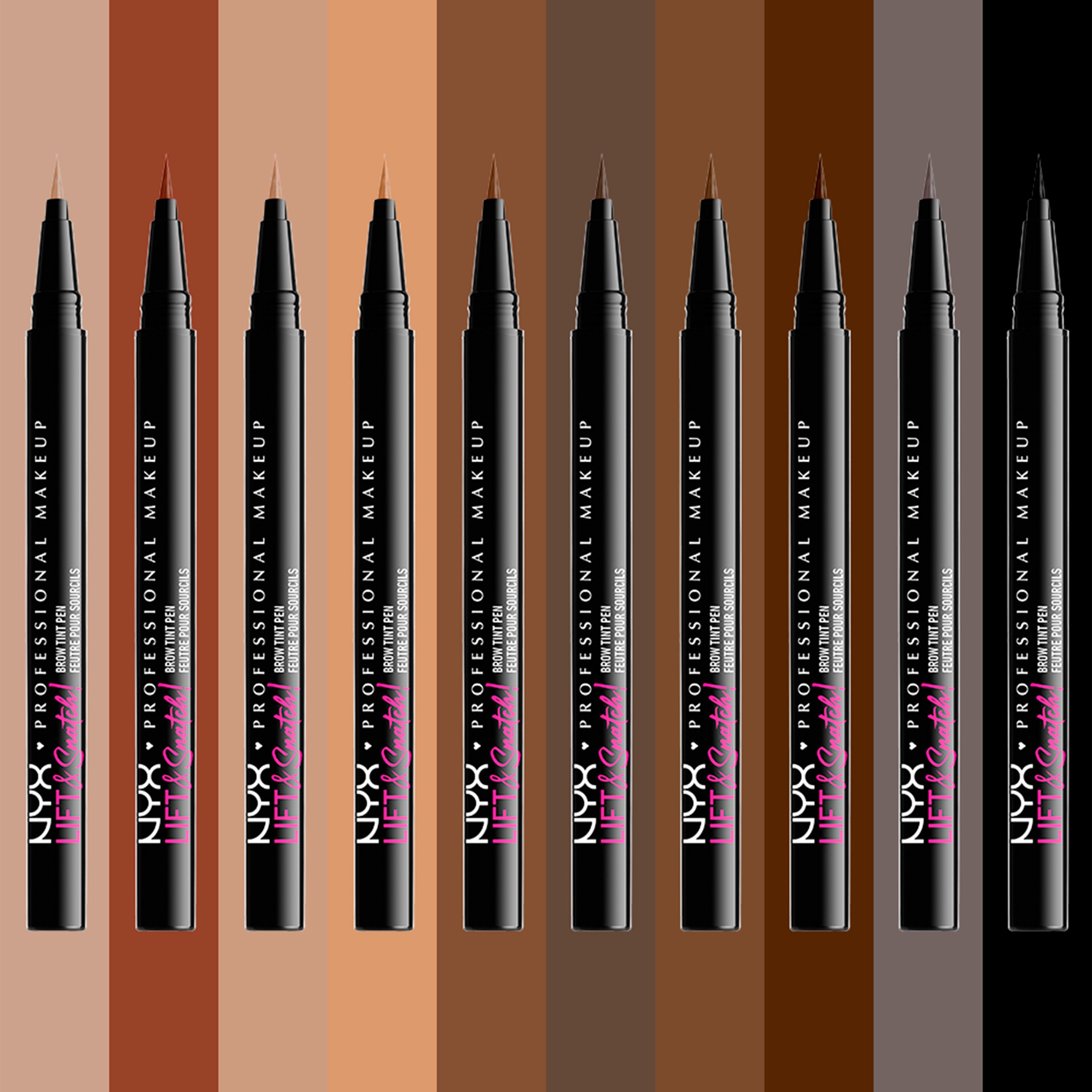 NYX Augenbrauen-Stift brown Pen Brow Tint Lift Makeup ash Snatch & Professional