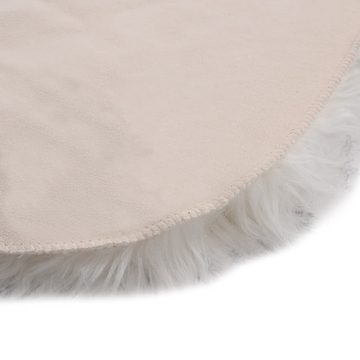 Teppich 60x90 cm Künstlicher Schafspelz Grau Melange, furnicato, Andere