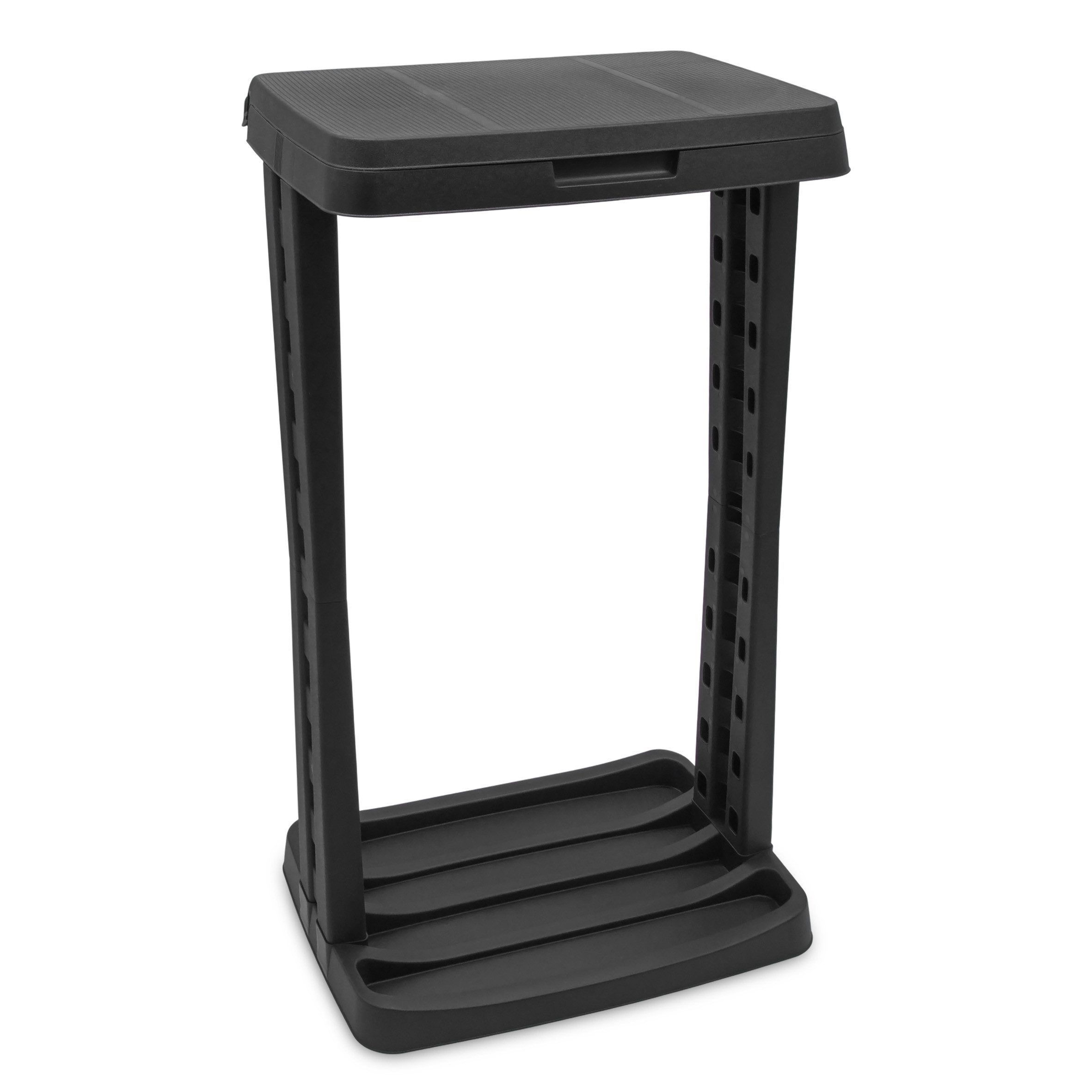 Spetebo Müllsackständer mit Deckel rechteckig - 120 Liter, mit Klemmring