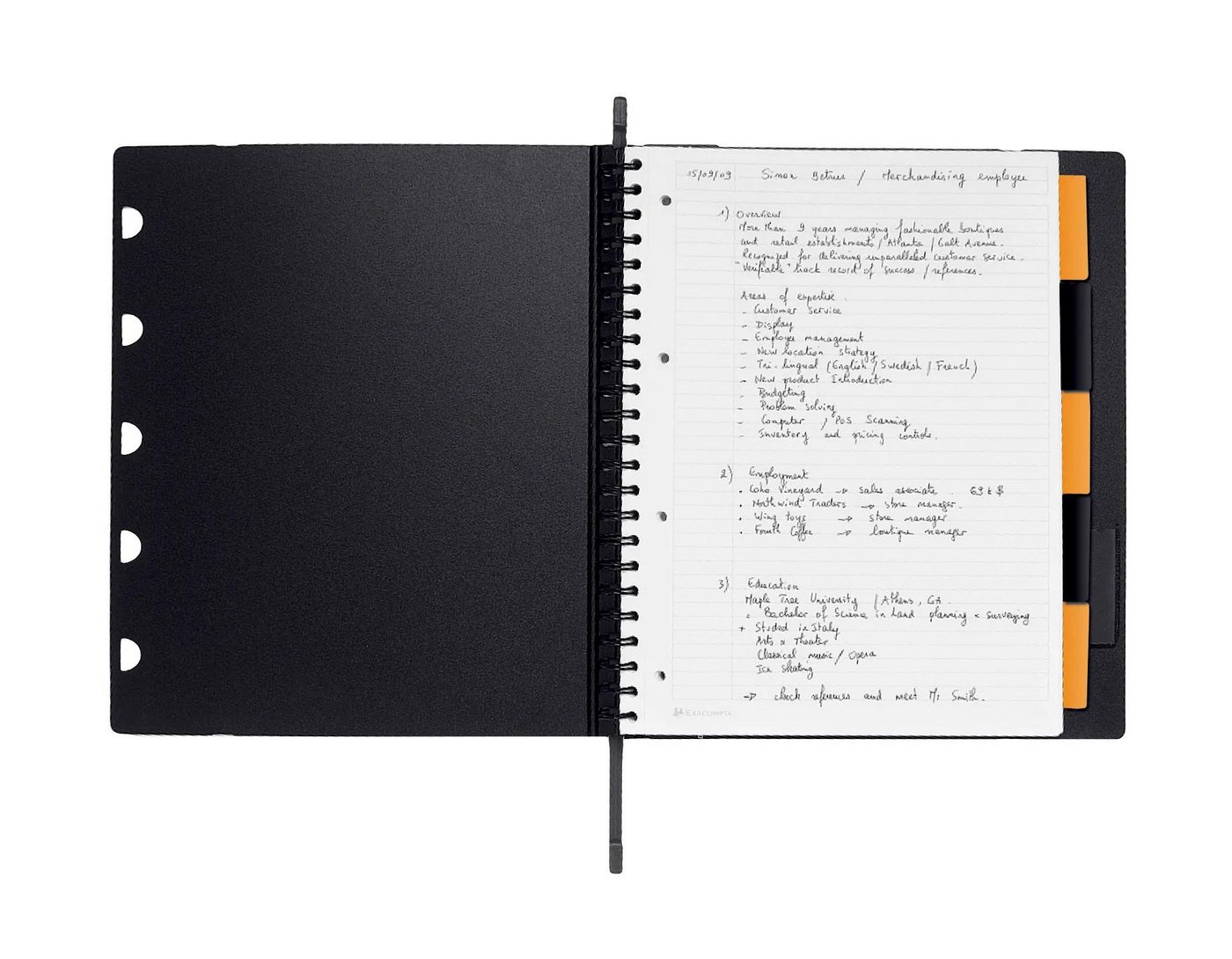 Thumbnail - EXACOMPTA Notizheft 6x ExaBook mit Doppelspirale A4+ liniert 80Bl 90g - Schwarz 132146C, Rhodia, Blöcke, Hefte und Notiz...