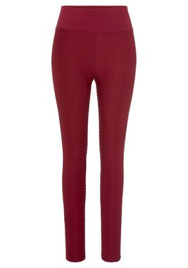 vivance active Funktionsleggings -Sportleggings mit Wabendesign und Mesheinsatz