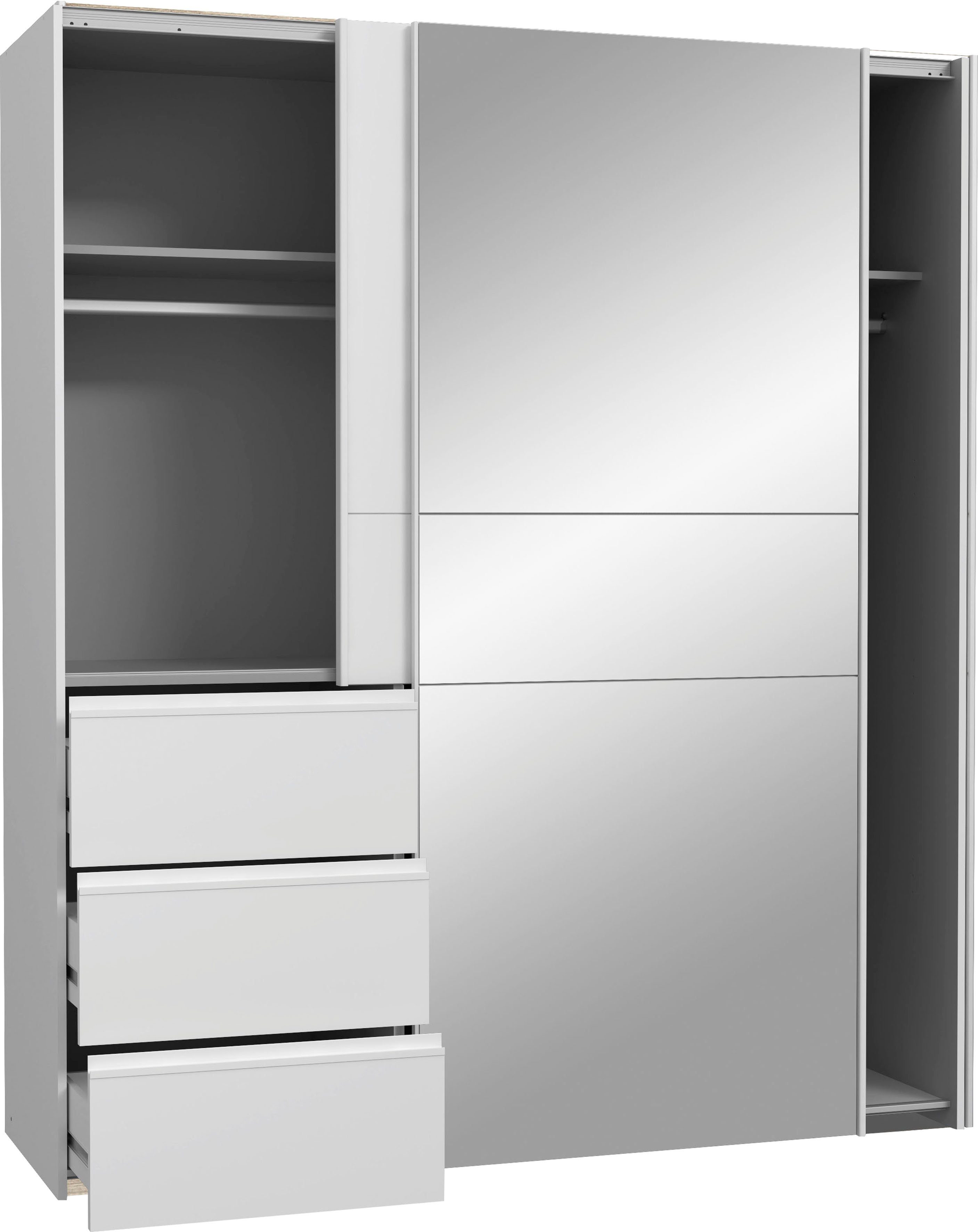 weiß Schwebetürenschrank Winn2 weiß | FORTE