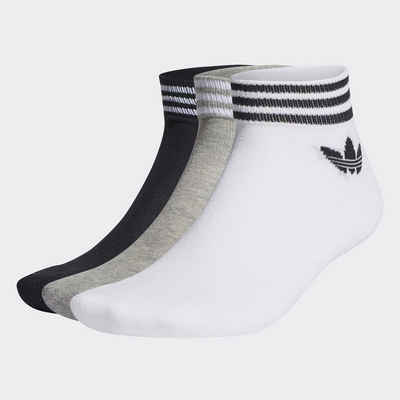 adidas Originals Socken TREFOIL ANKLE, 3 PAAR (3-Paar) mit Frottee