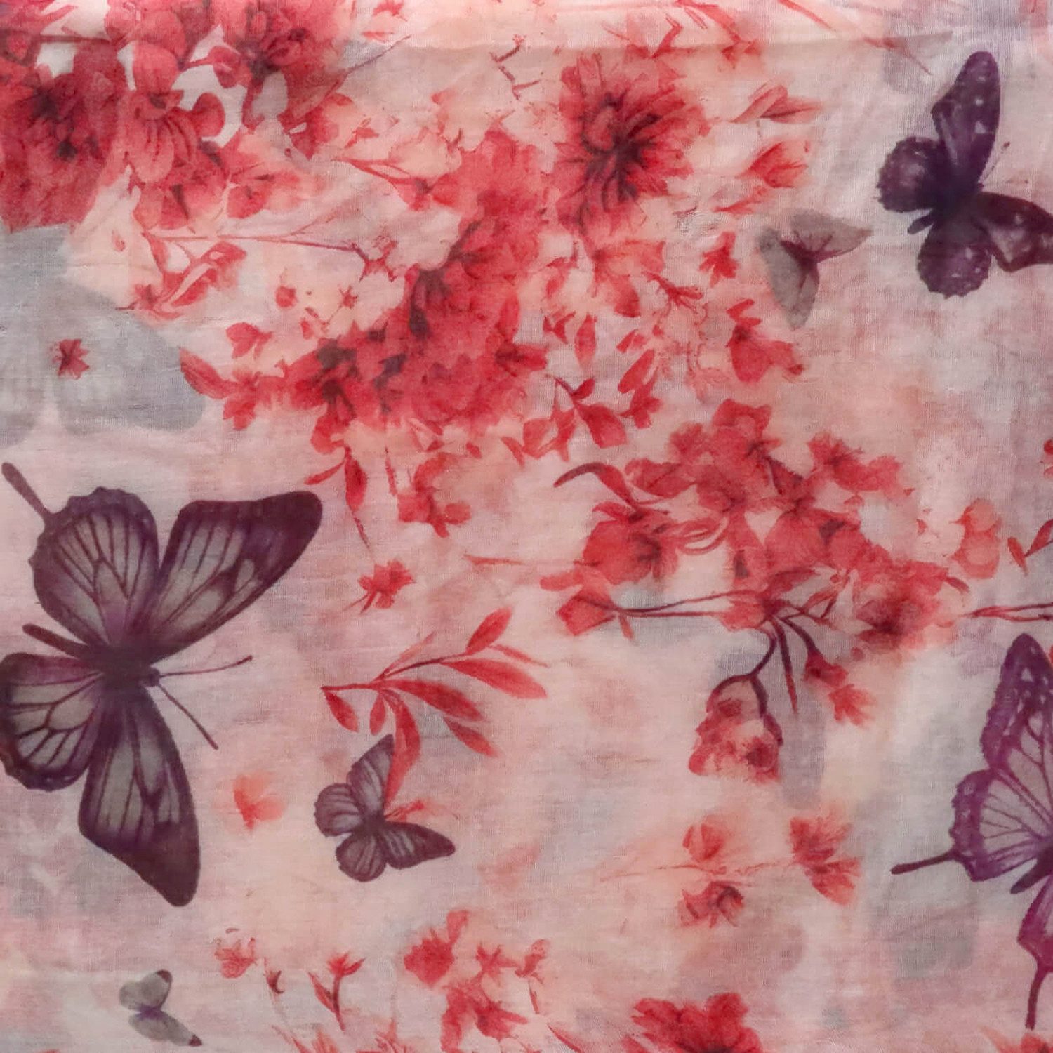 chic4home Loop Voyage Vibes, (1-St. 1-teilig), Damen Loop-Schal Schlauchschal Schmetterling Muster