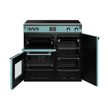 STOVES Induktions-Standherd STOVES RICHMOND Deluxe S900 EI INDUKTION CB Country Blue/Chrom