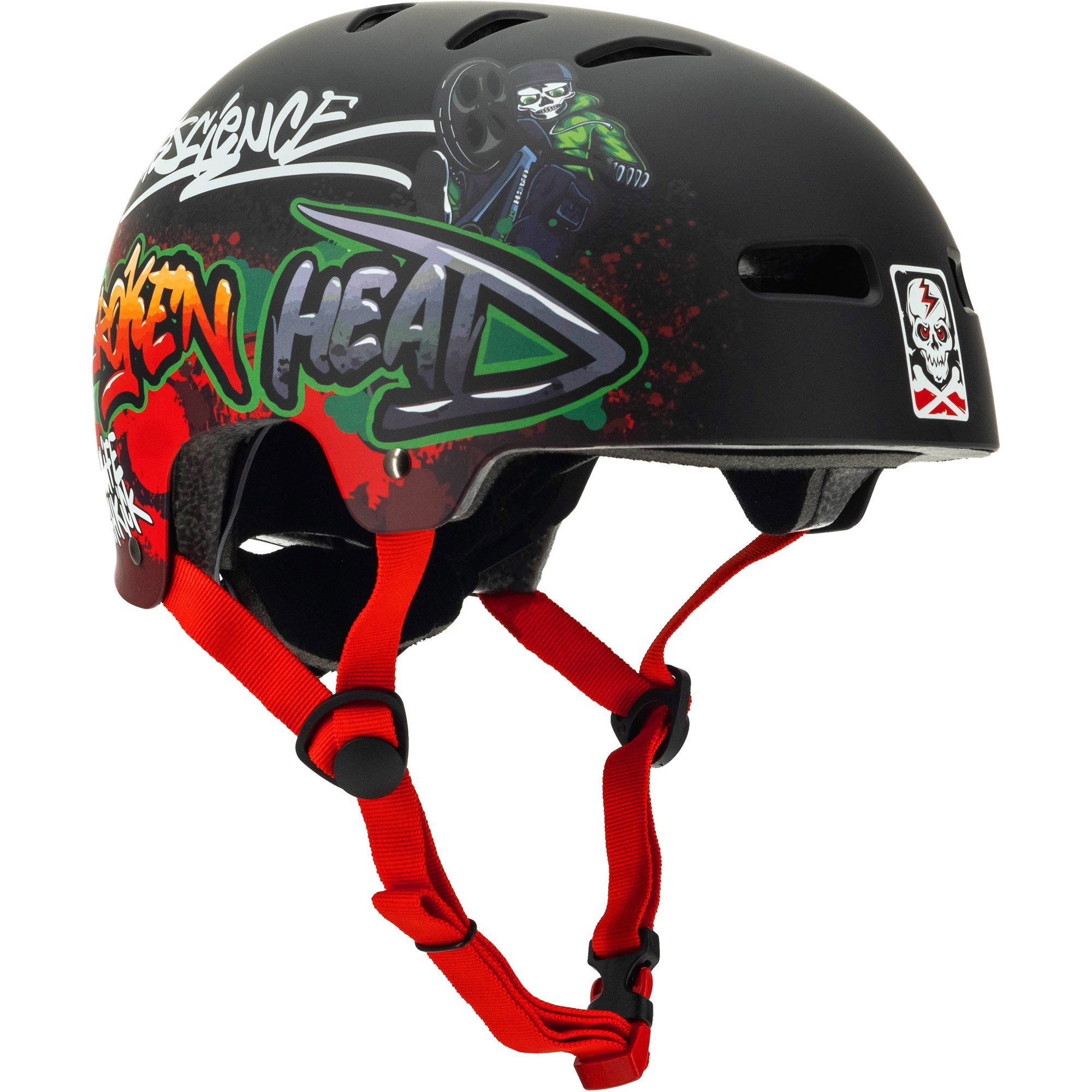 Broken Head Skatehelm BMX-Boner, Schnellverstellsystem