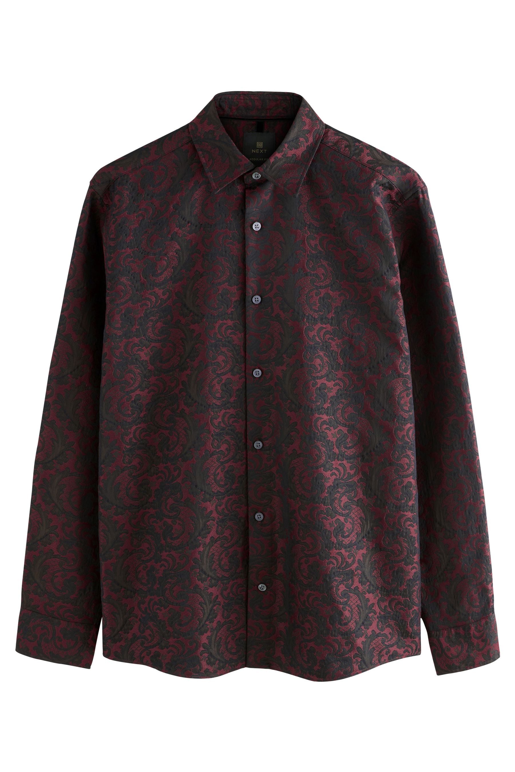 Next Langarmhemd Elegantes Regular Fit Langarmhemd mit Print (1-tlg) günstig online kaufen