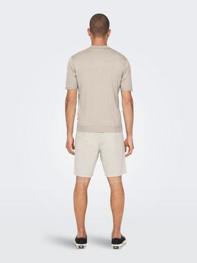 ONLY & SONS Poloshirt Regular Fit Poloshirt Einfarbiges Basic Business Shirt ONSWYLER 7169 in Weiß