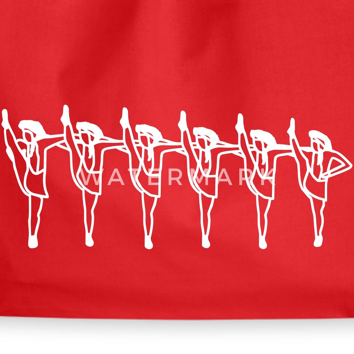 Spreadshirt Turnbeutel Tanzmariechen Beinreihe Gardetanz Turnbeutel (1-tlg) günstig online kaufen