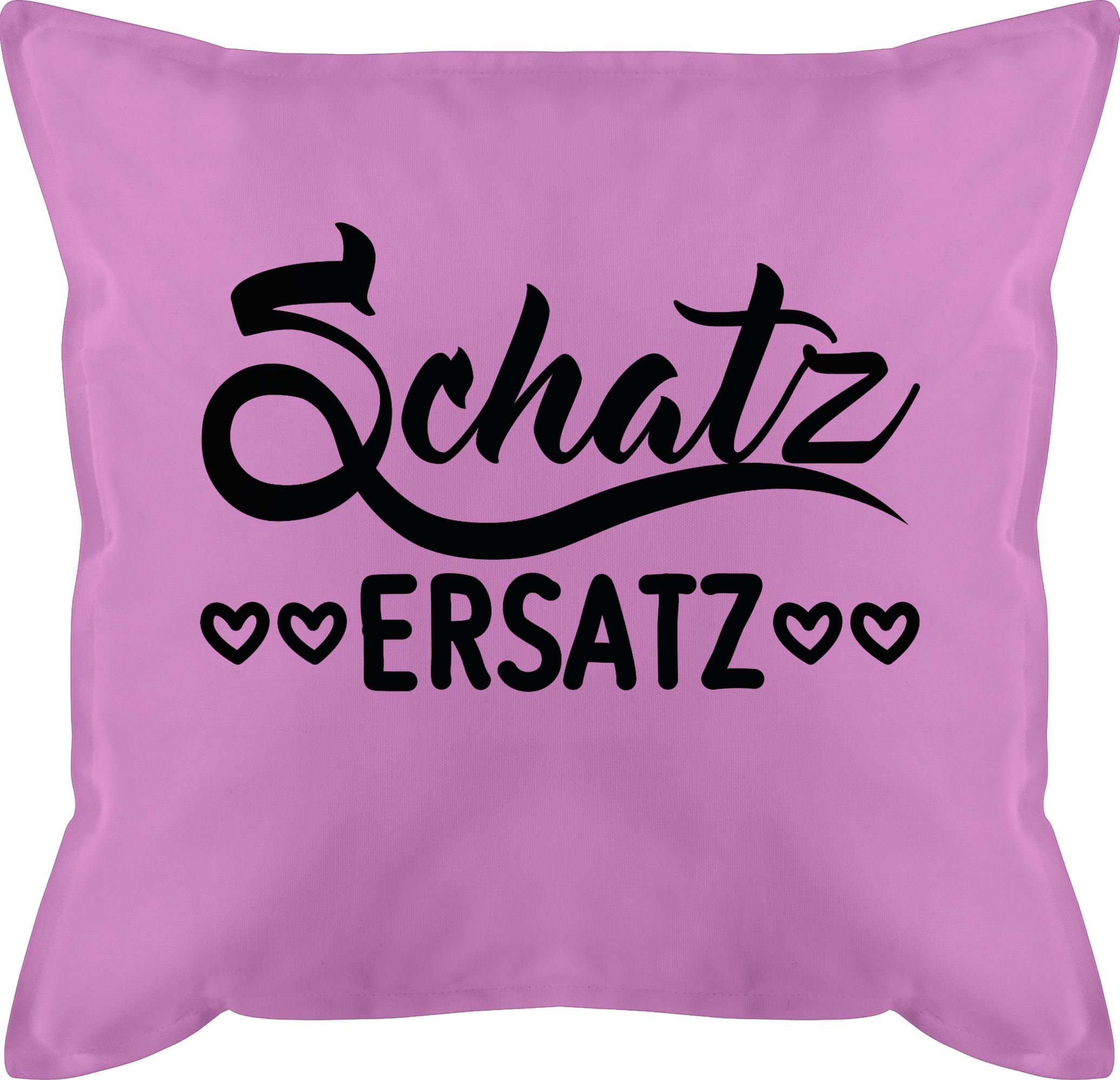 Shirtracer Dekokissen Schatzersatz, Dekokissen Valentinstag Geschenk 3 Pink