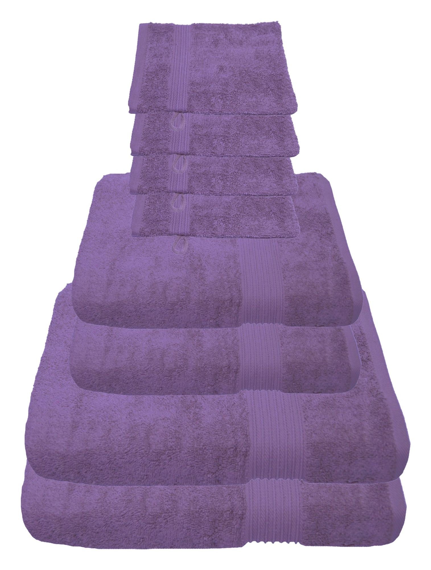 Julie Julsen Handtücher 8-Handtücher-Lavendel, Baumwolle (8-St) günstig online kaufen