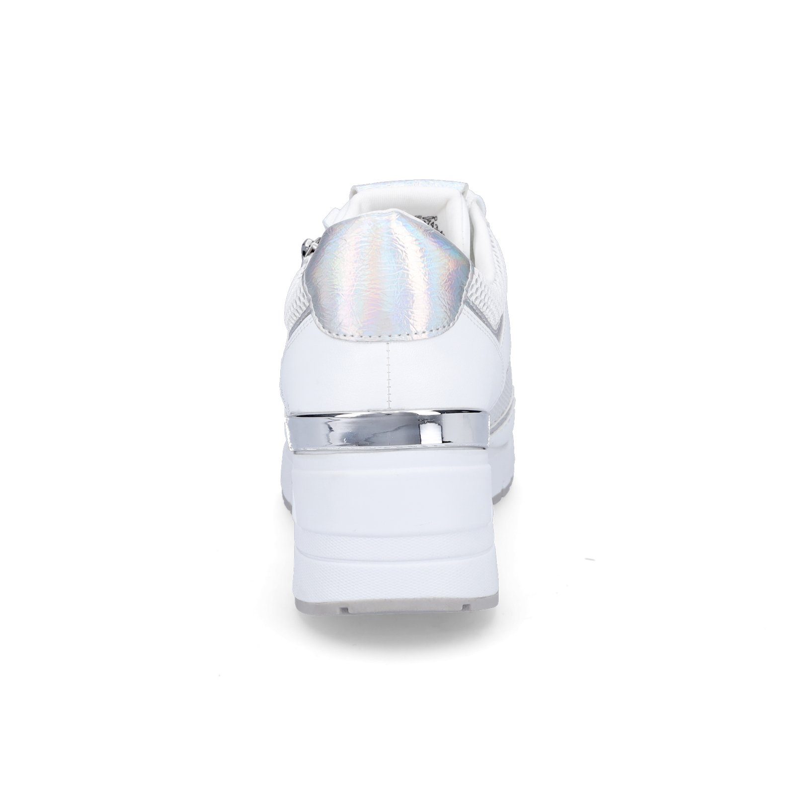MARCO TOZZI Marco Tozzi Damen Keil Sneaker weiß silber Sneaker