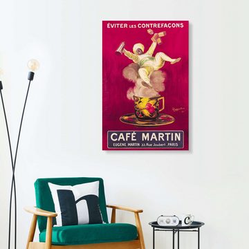 Posterlounge Alu-Dibond-Druck Leonetto Cappiello, Cafe Martin, Wohnzimmer Viva Magenta Living Malerei