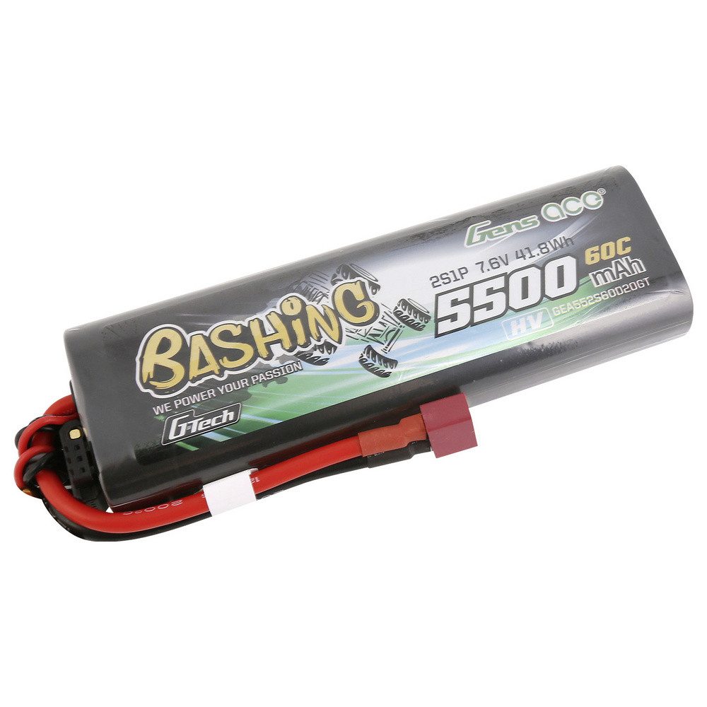 Gens ace Gens ace Modellbau-Akkupack (LiPo) 7.6 V 5500 mAh Hardcase T-Stecker Akku 5500 mAh