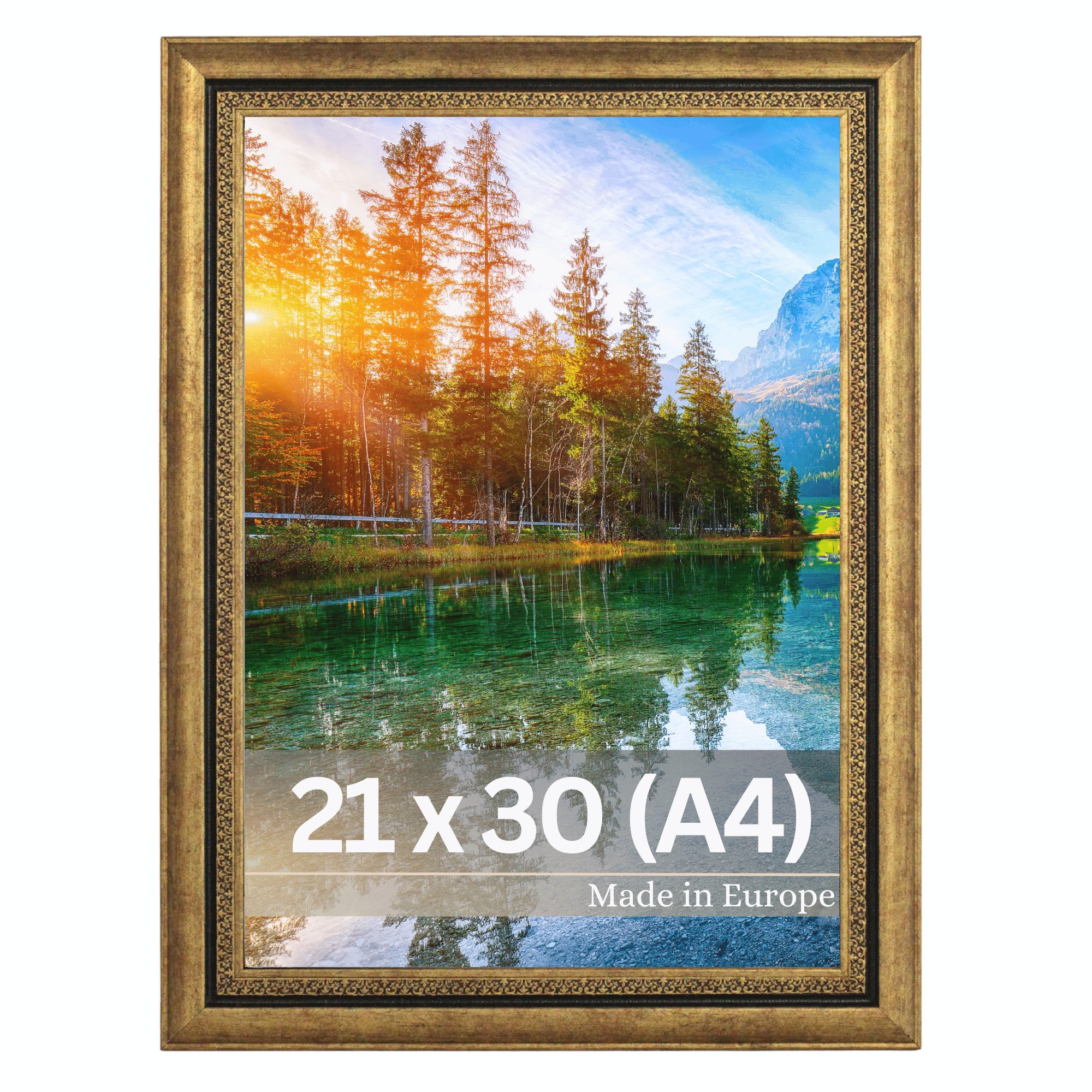 Victor (Zenith) Bilderrahmen Boho, Bilderrahmen Gold 21x30 cm, Bilderrahmen günstig online kaufen