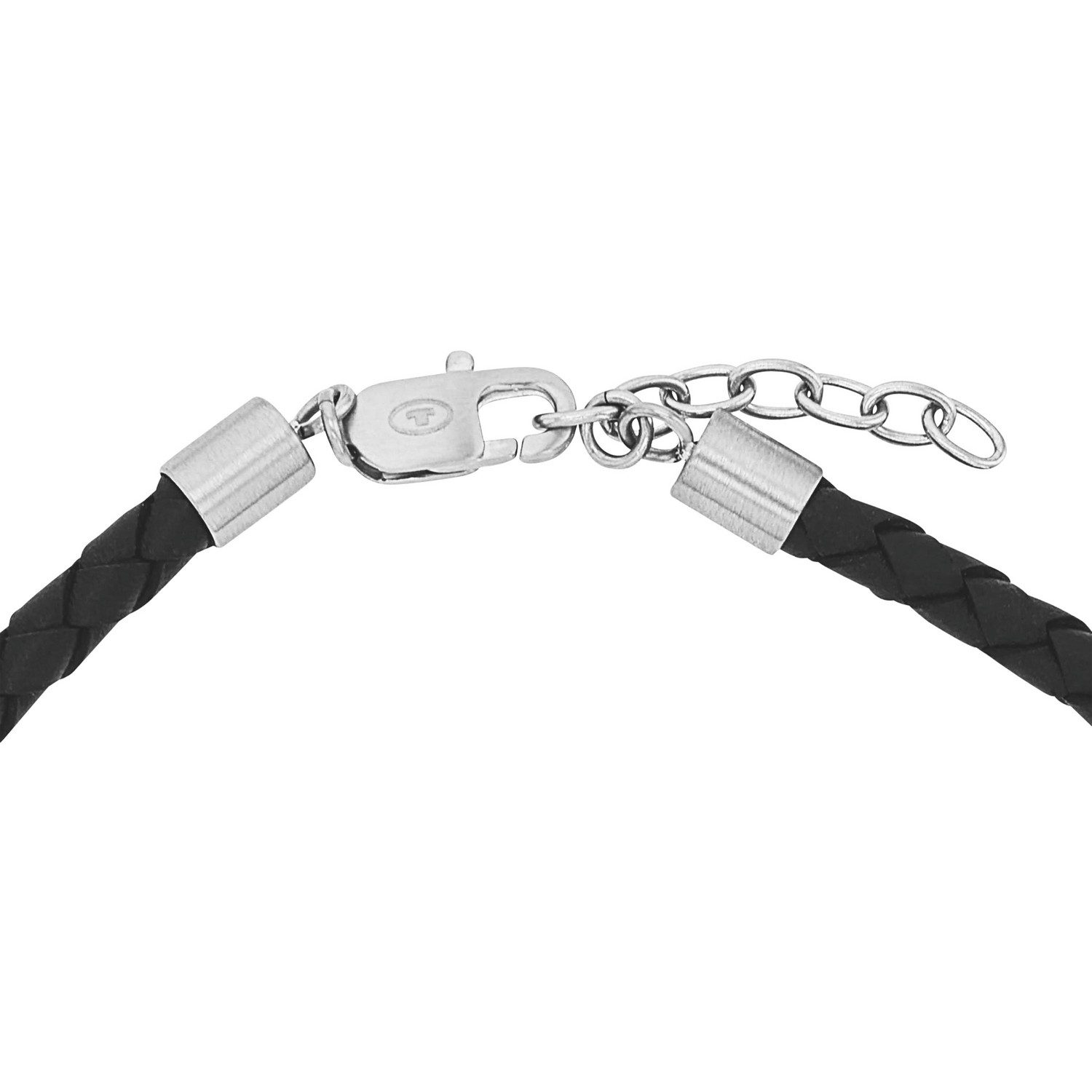 TOM TAILOR Kette mit Anhänger Schmuck Geschenk Edelstahl Leder Kautschuk – Bild 4 von 5