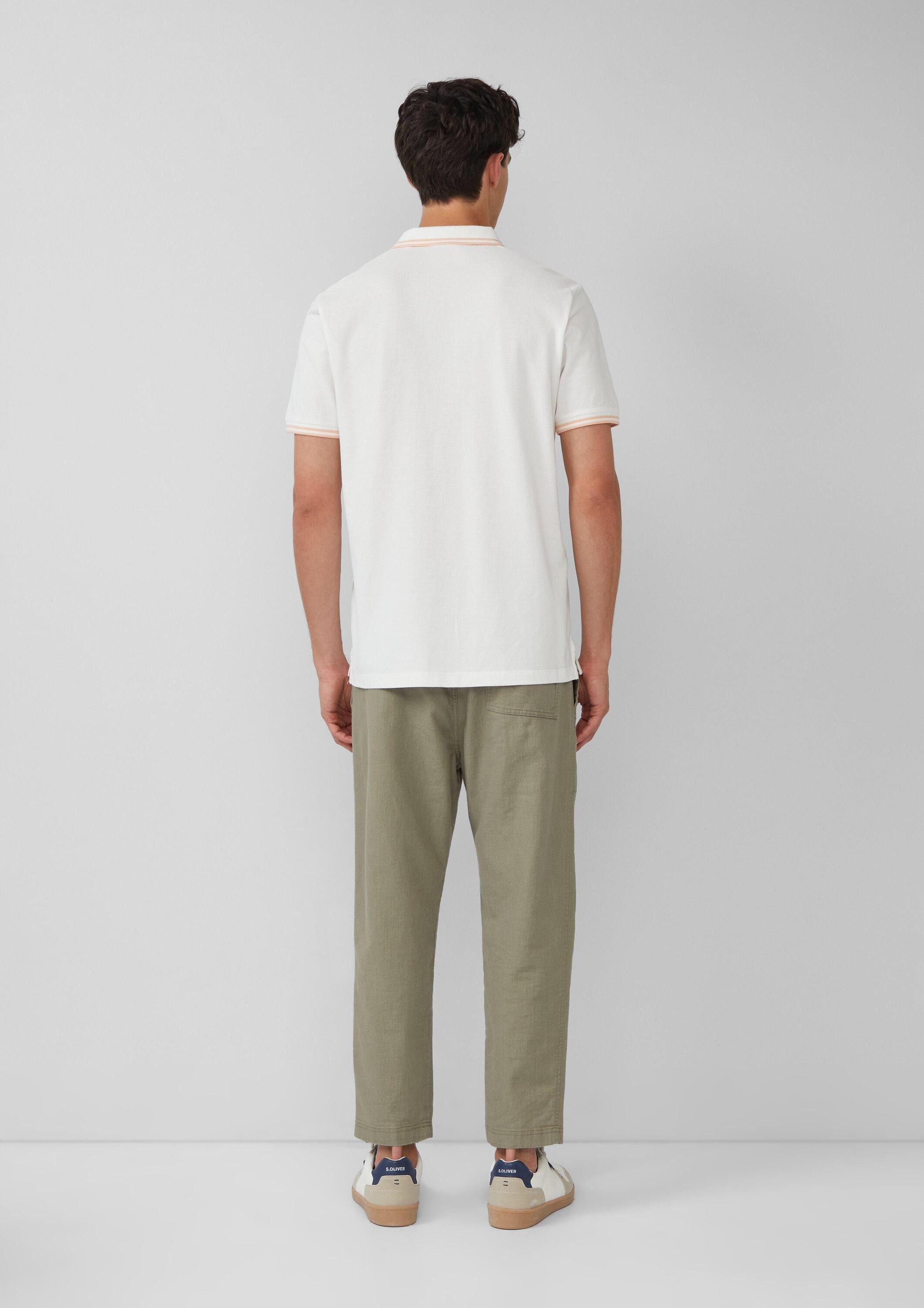 s.Oliver Kurzarmshirt Polo-Shirt Piqué-Poloshirt mit Kontrastdetails und Logo