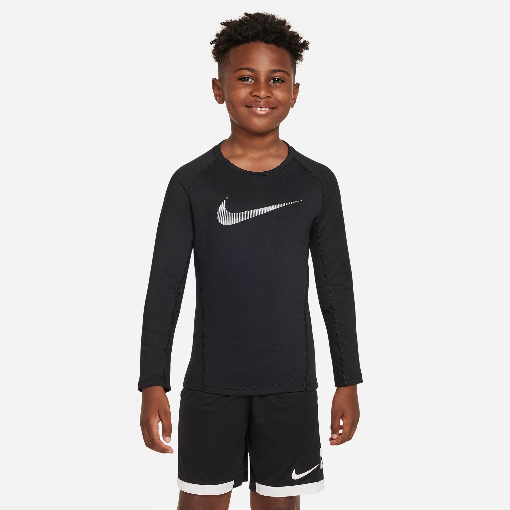 Nike Trainingsshirt PRO LONG-SLEEVE - BIG TOP Kinder WARM für KIDS' (BOYS)