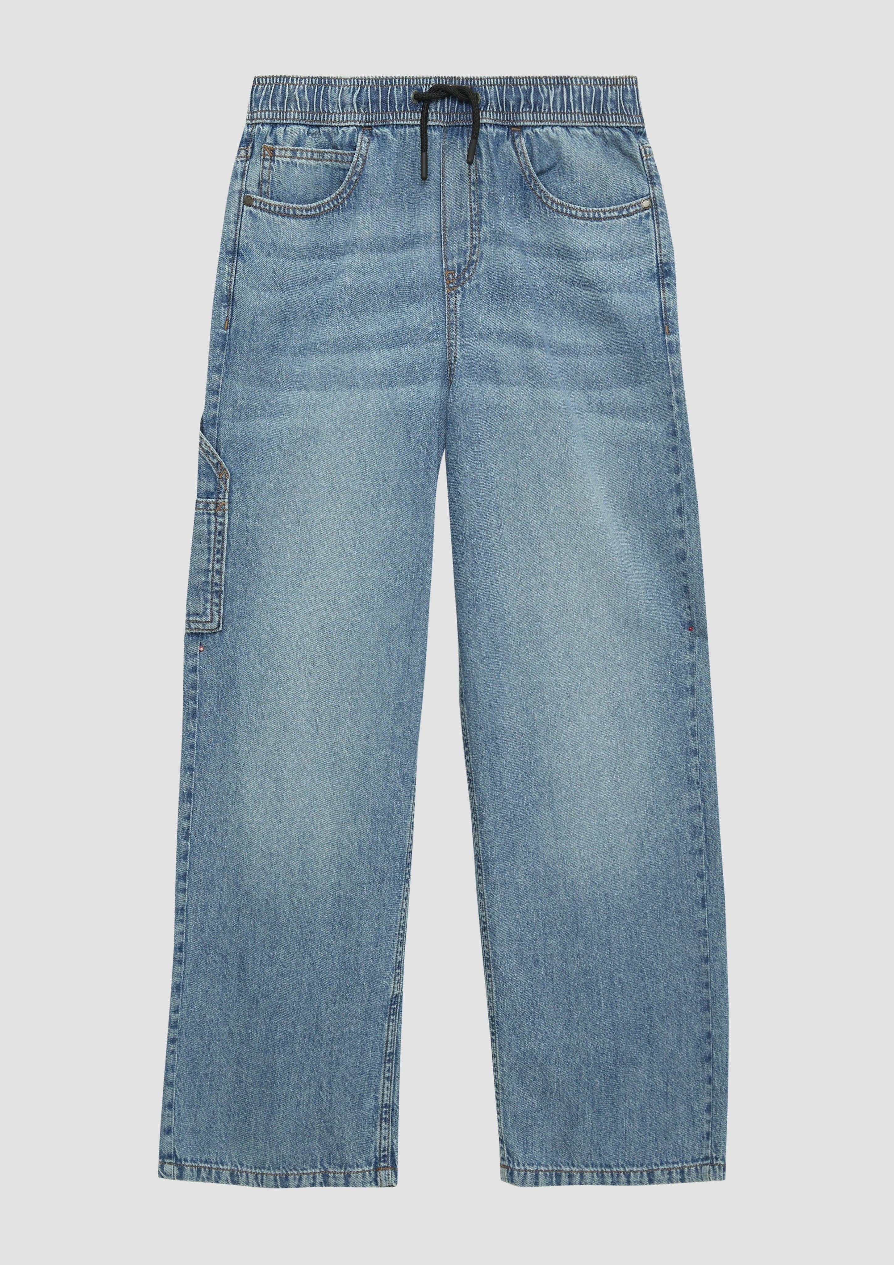 5-Pocket-Jeans Jeans Baggy / Relaxed Fit / Mid Rise / Wide Leg / aus leichtem Denim