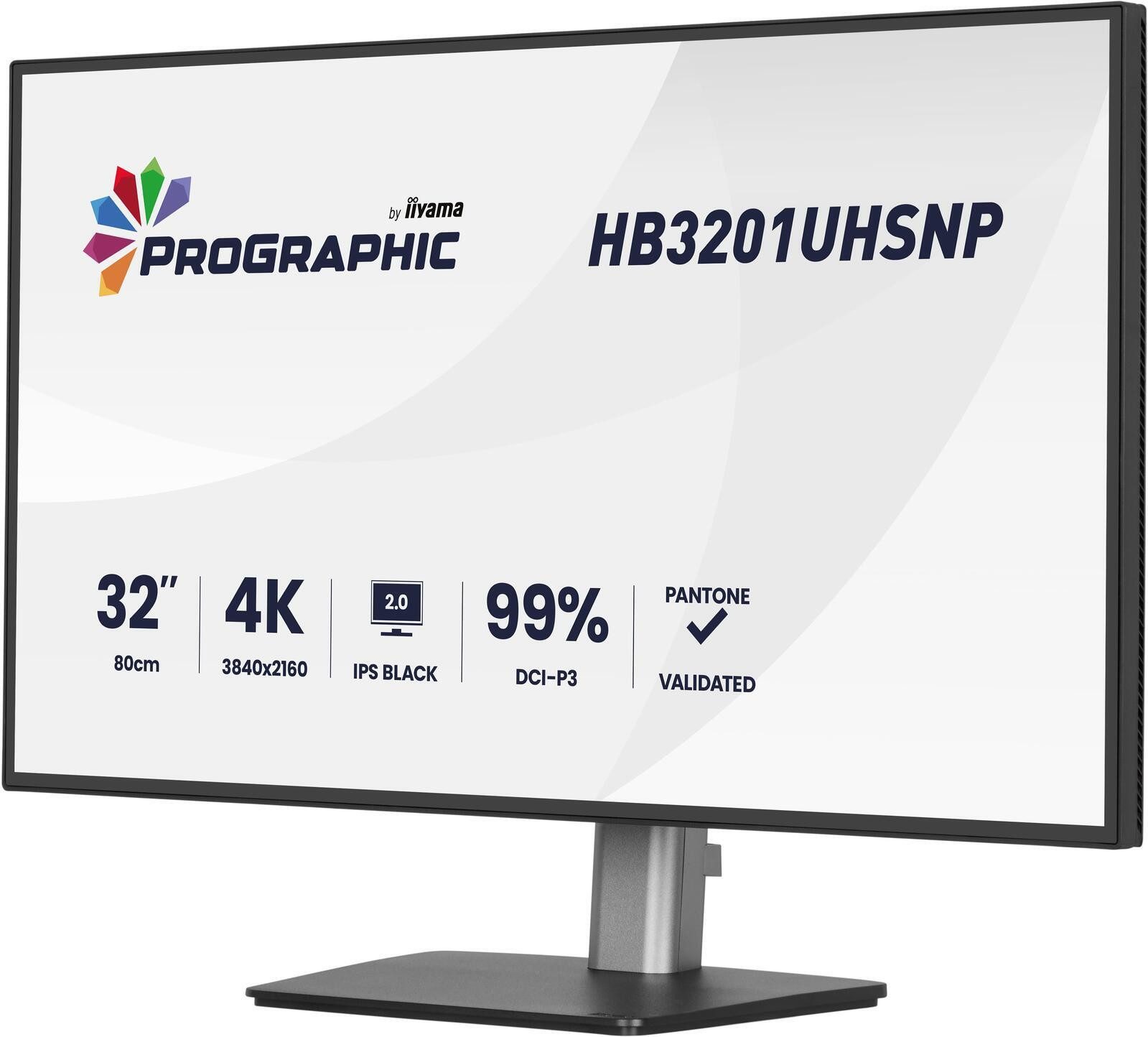 Iiyama HB3201UHSNP-B1 TFT-Monitor (3840 x 2160, 4 ms Reaktionszeit, 60 Hz, IPS Panel)