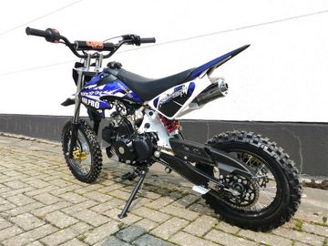 KXD Dirt-Bike 125cm Dirtbike Pitbike KXD 607 4Takt Automatik 14/12 Enduro Cross Blau