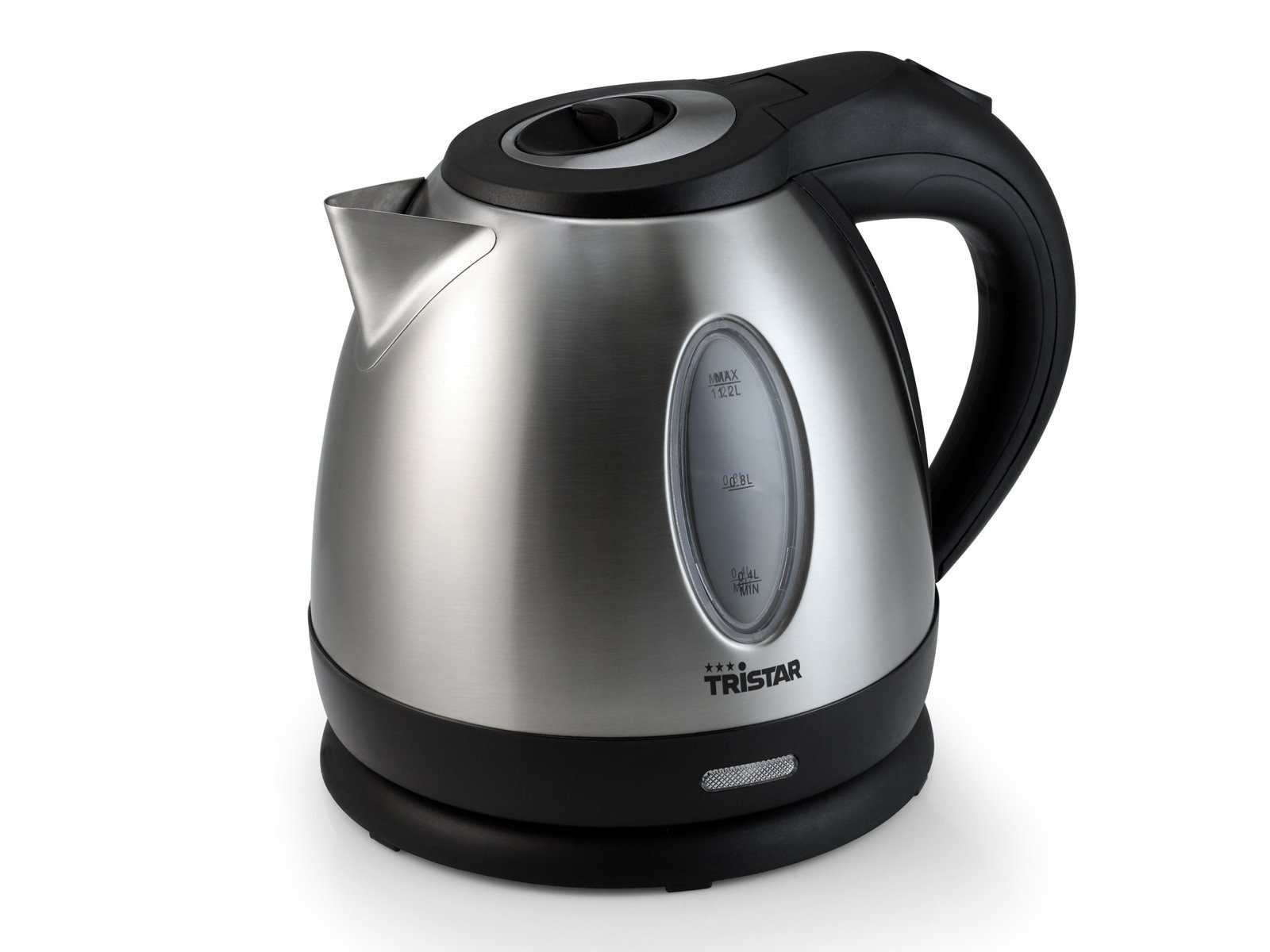 Tristar Wasserkocher, 1.2 l, 1500 W, elektrischer kabelloser Tee Heißwasserbereiter schnell, leise 360°-Fuß
