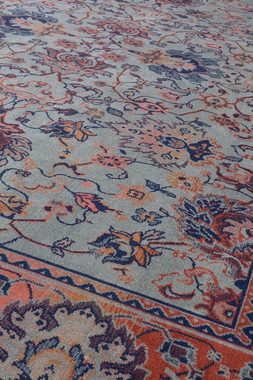 Teppich Teppich Vintage orient türkis 170*240 cm, Zuiver, Höhe: 1 mm
