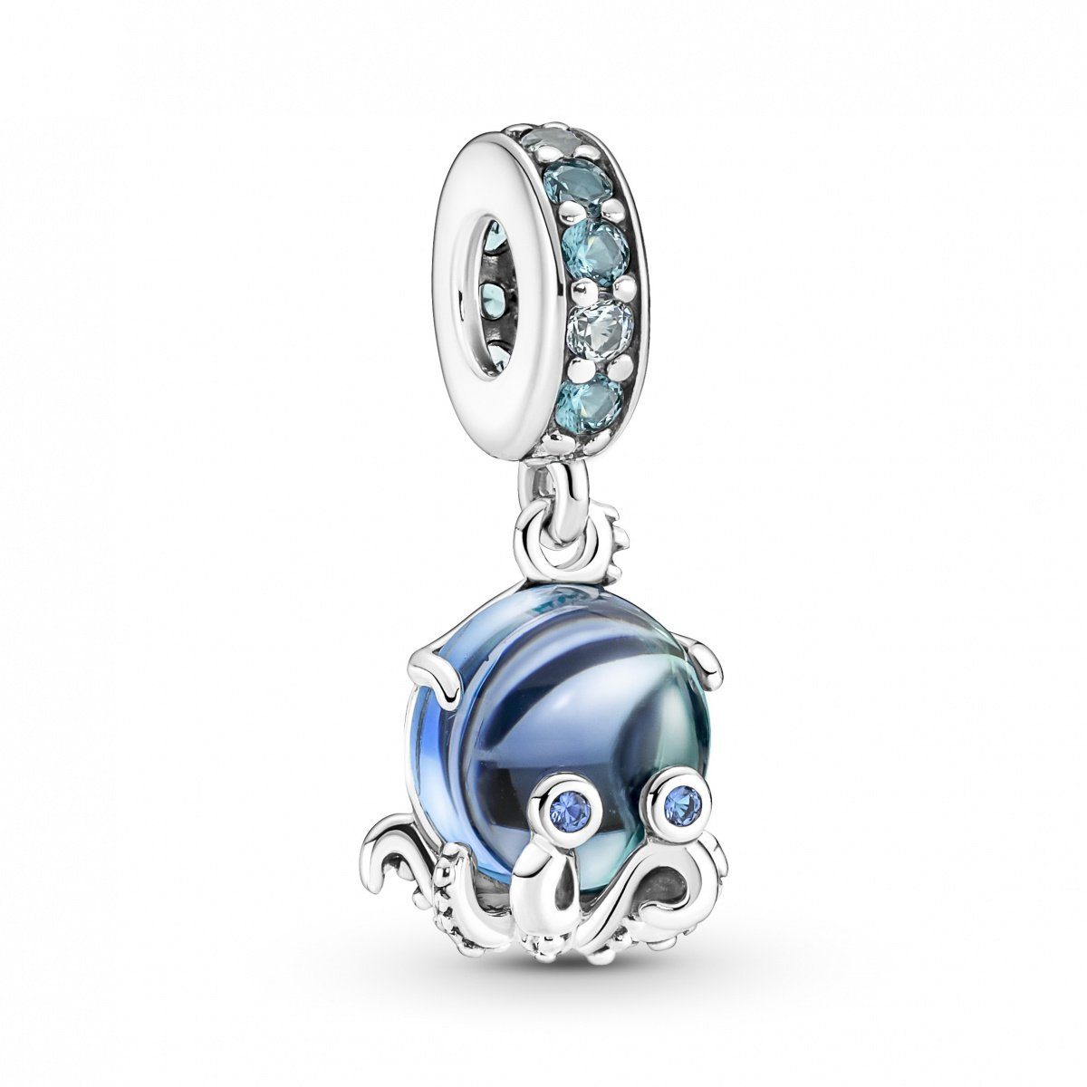 Pandora Charm-Einhänger Pandora Süßer Oktopus Murano-Glas Charm-Anhänger 791694C01