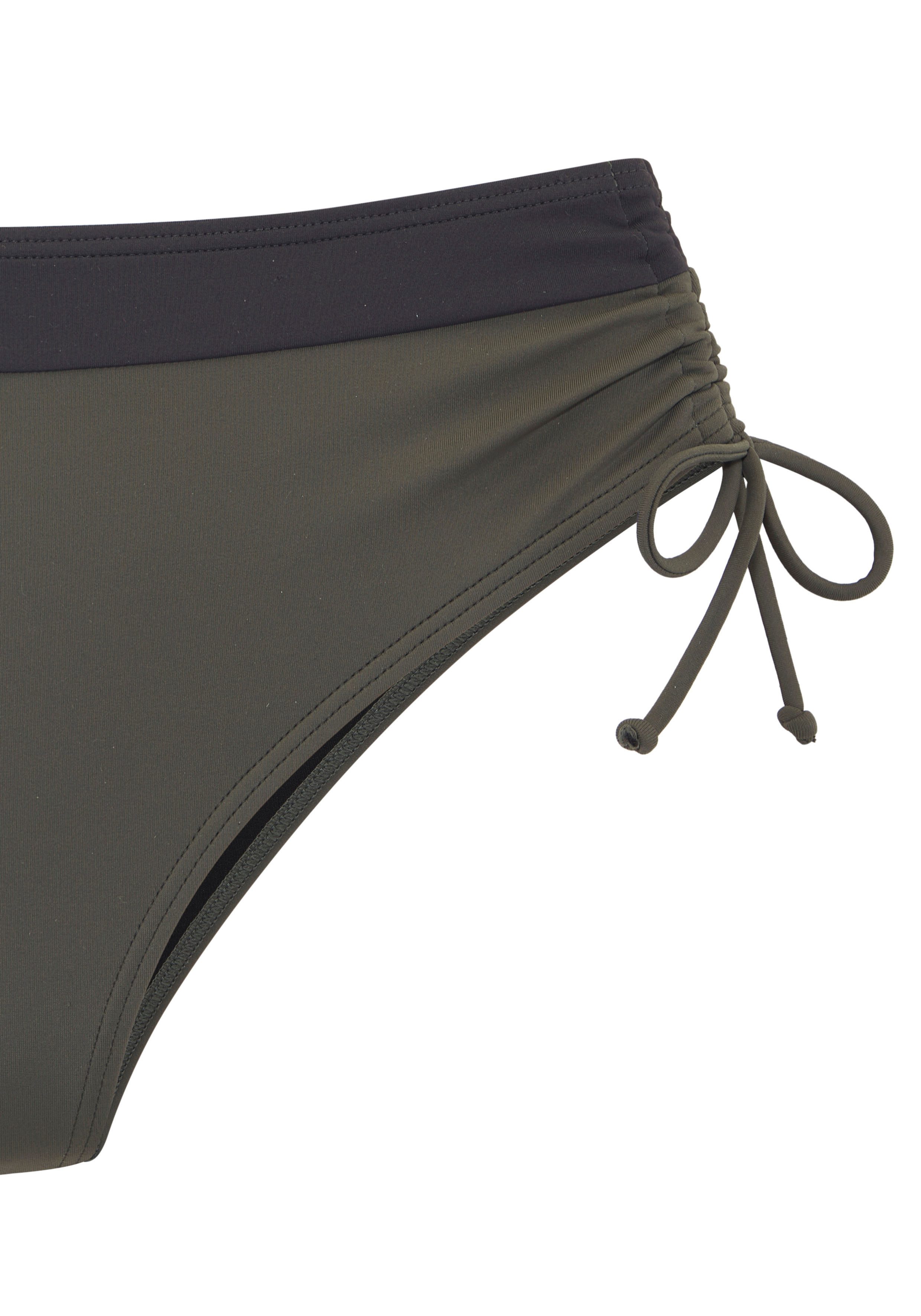 s.Oliver Bikini-Hose Yella mit kontrastfarbenen Details und seitlich regulierbar