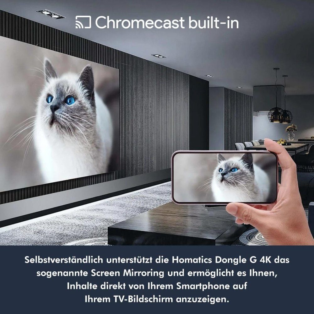 G 4K Dongle Google TV Netzwerk-Receiver Homatics